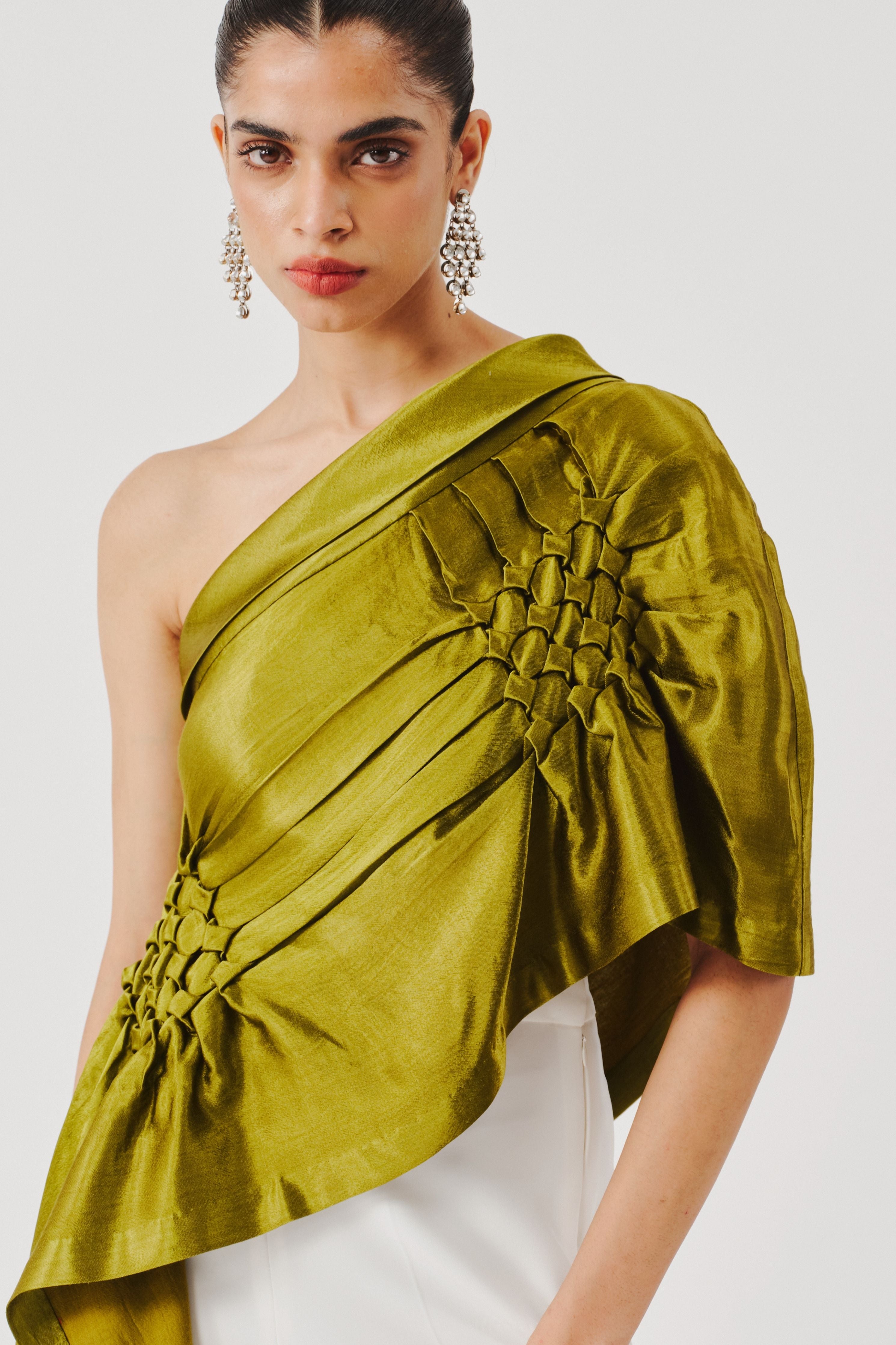 Pisa Top in Olive Green