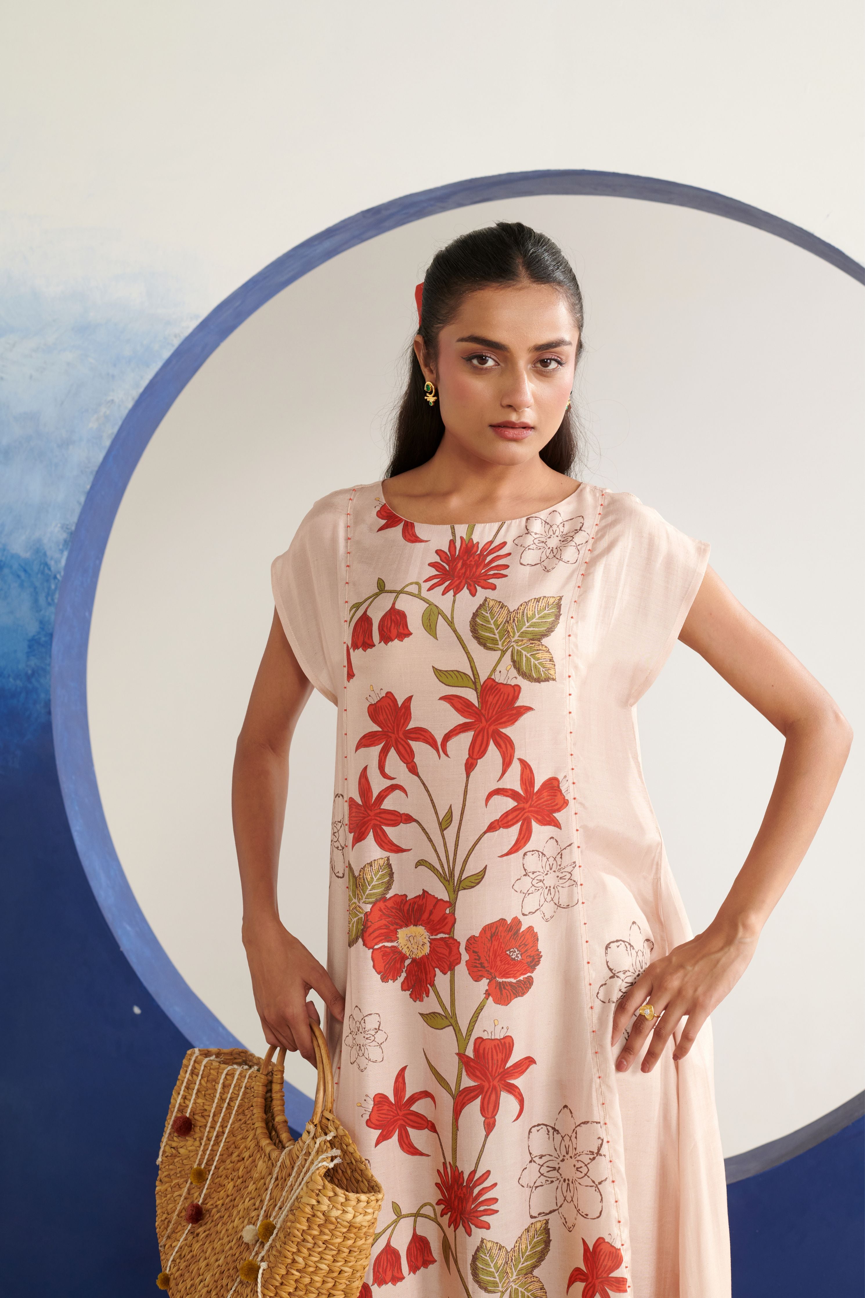 Iris Blush Straight Dress