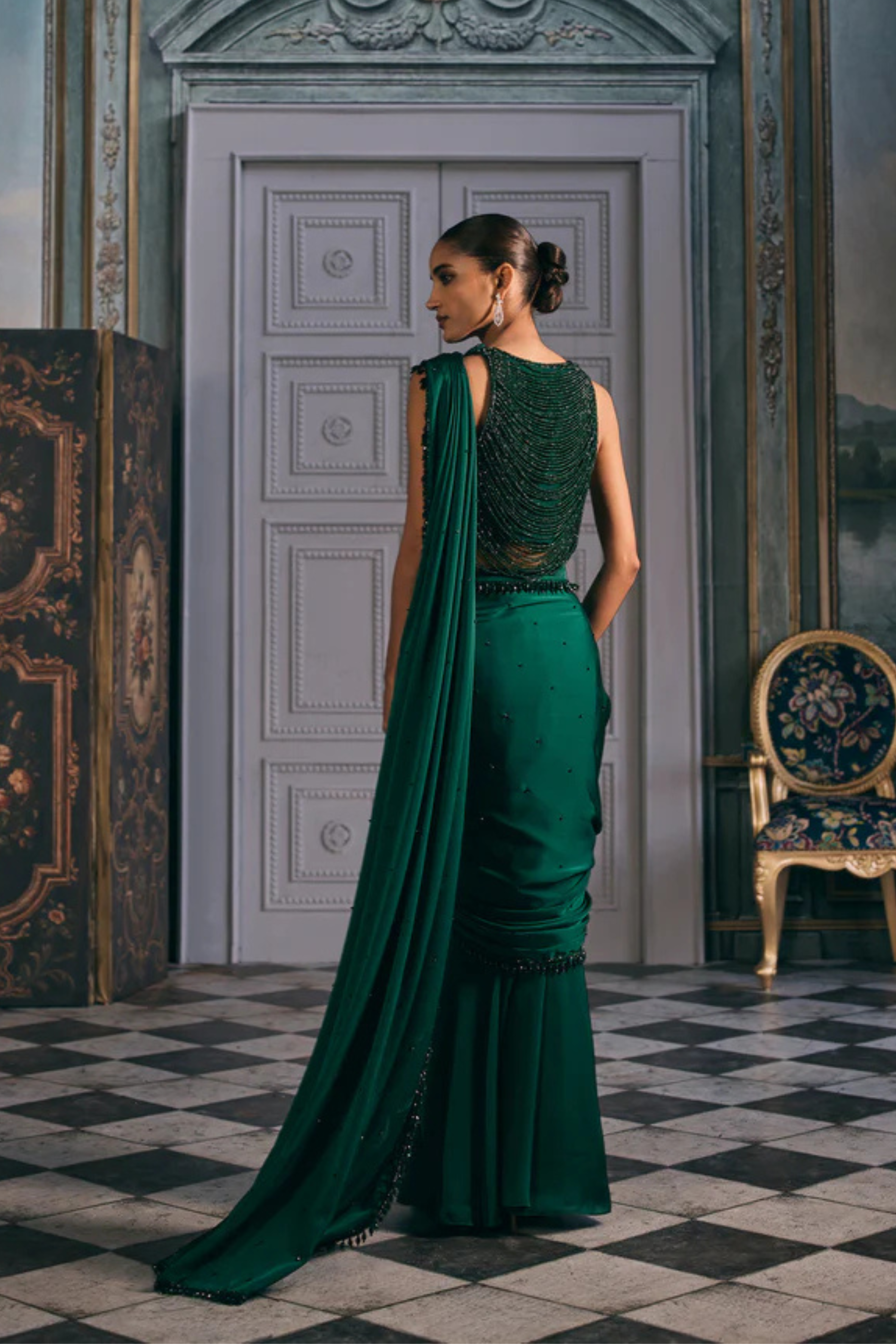Riddhima Kapoor Sahni In Lustrous Drape Saree