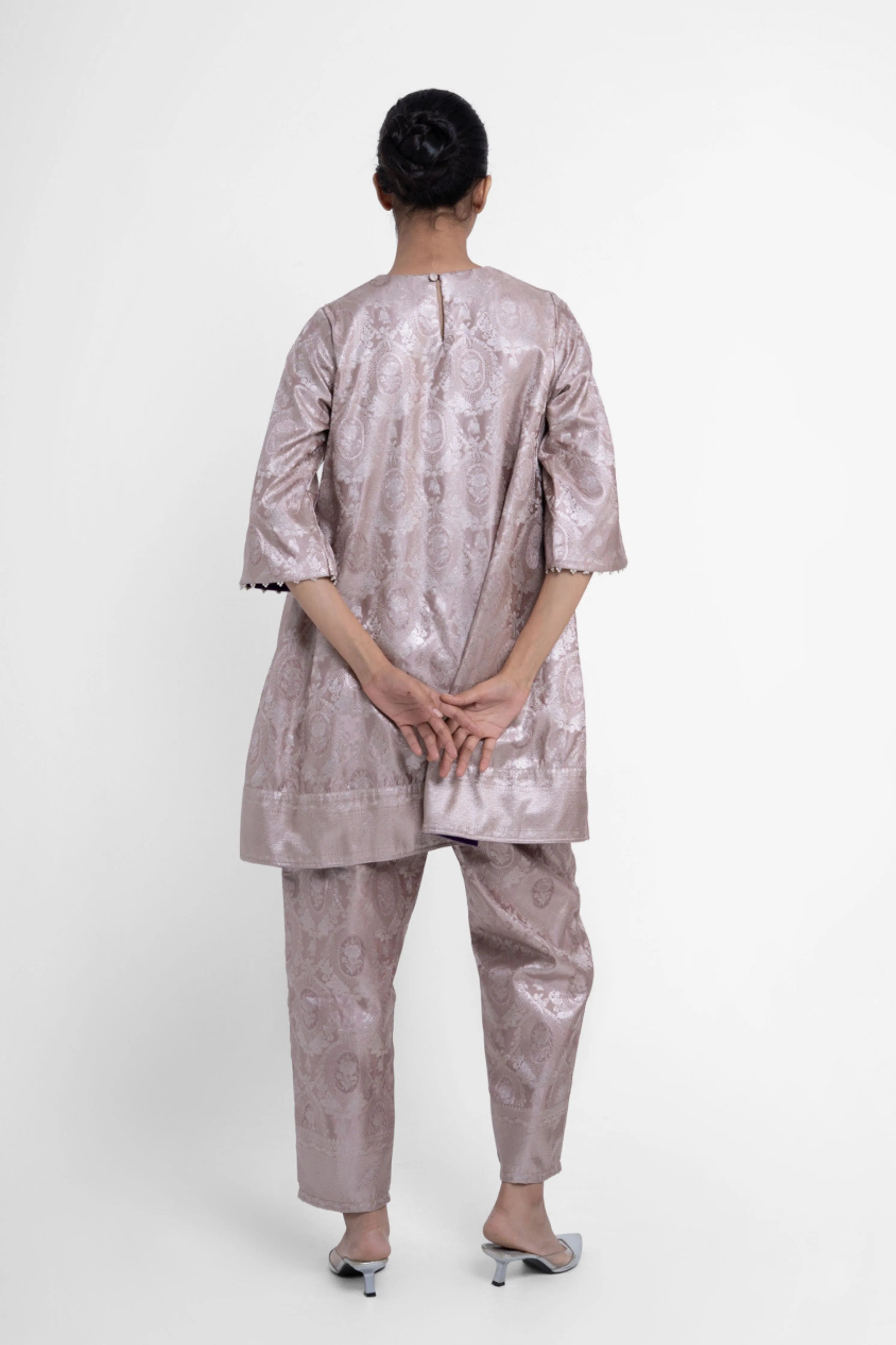 Jaya Kurta Set In Grey
