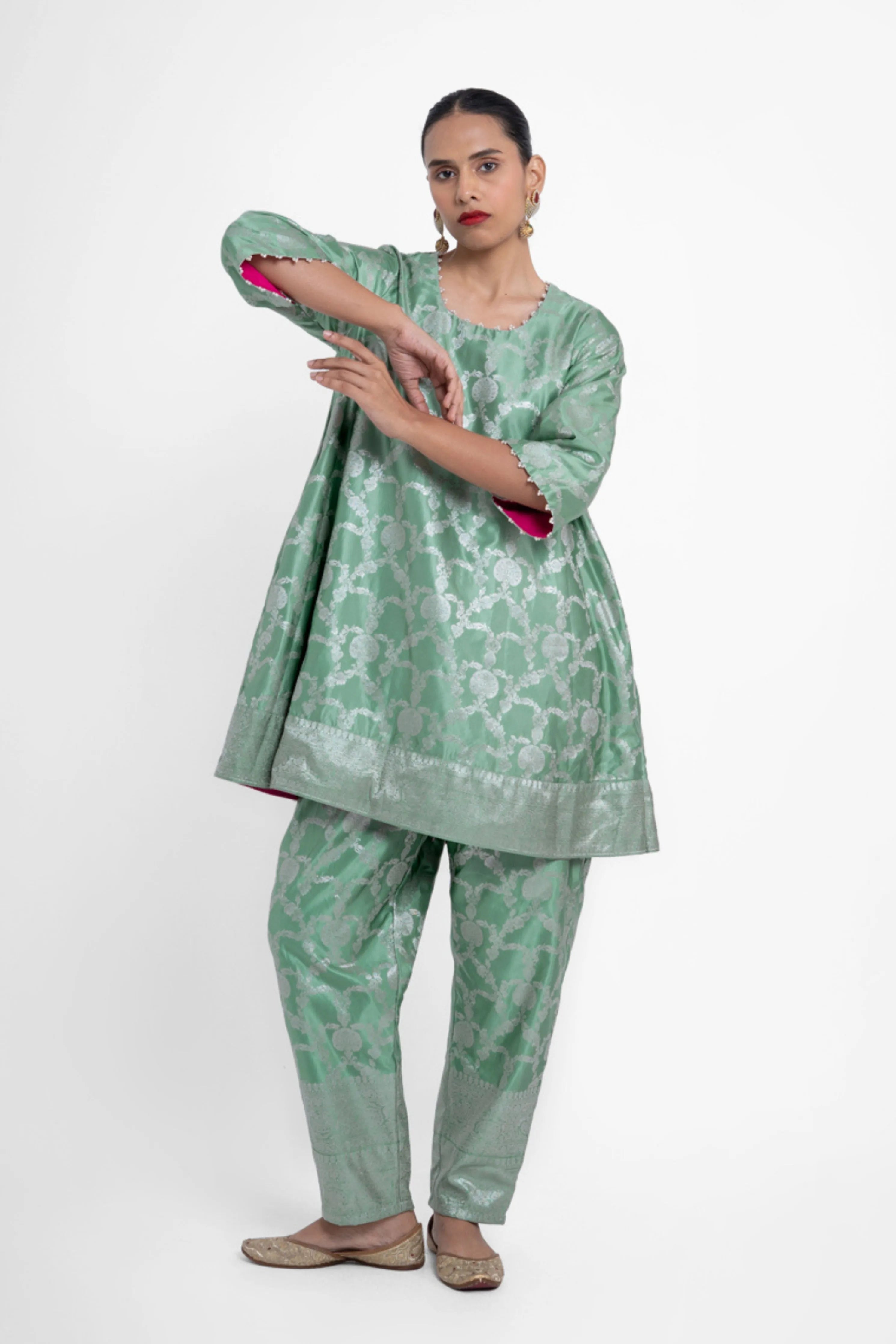 Jaya Kurta Set In Green