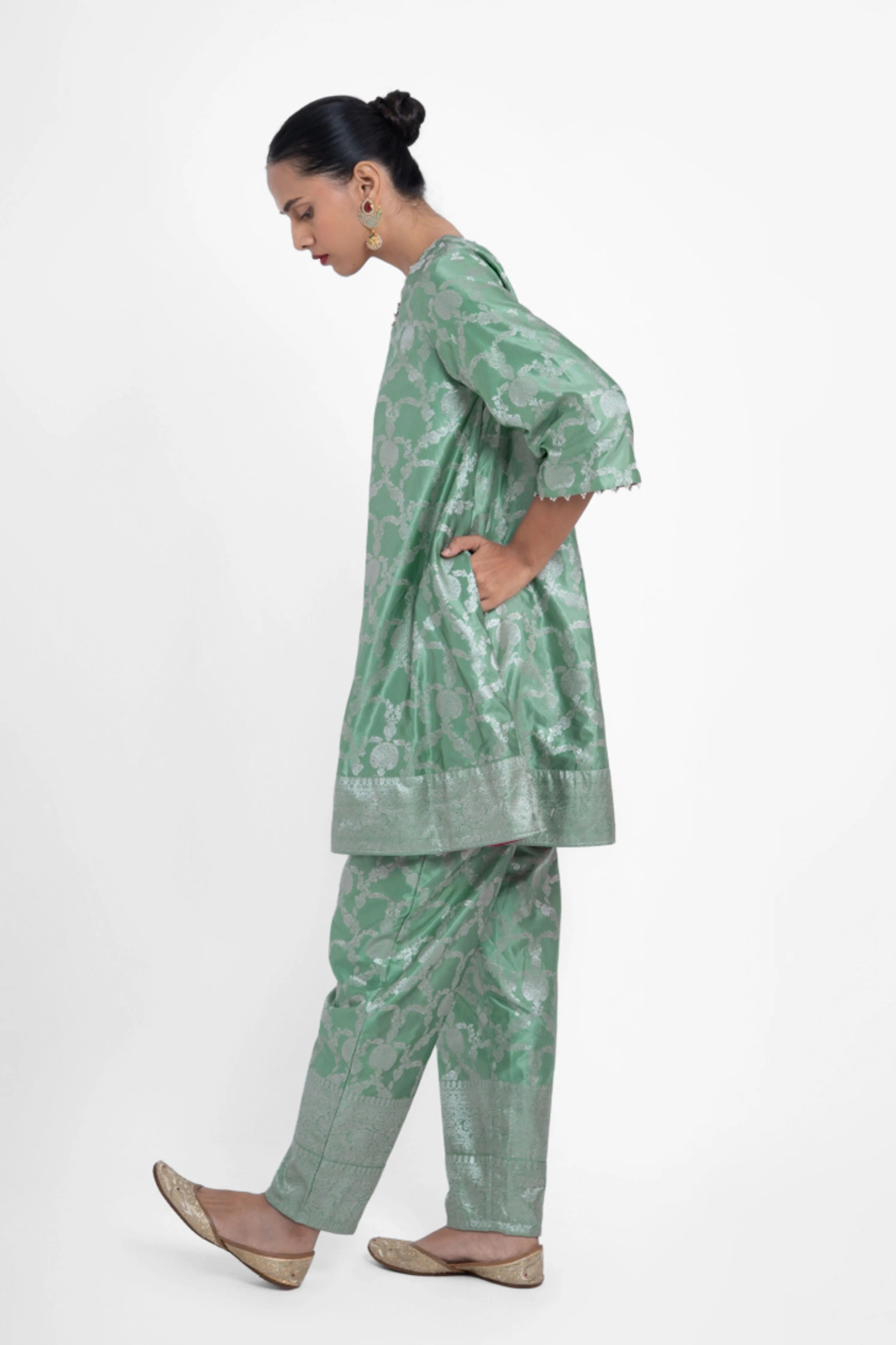 Jaya Kurta Set In Green