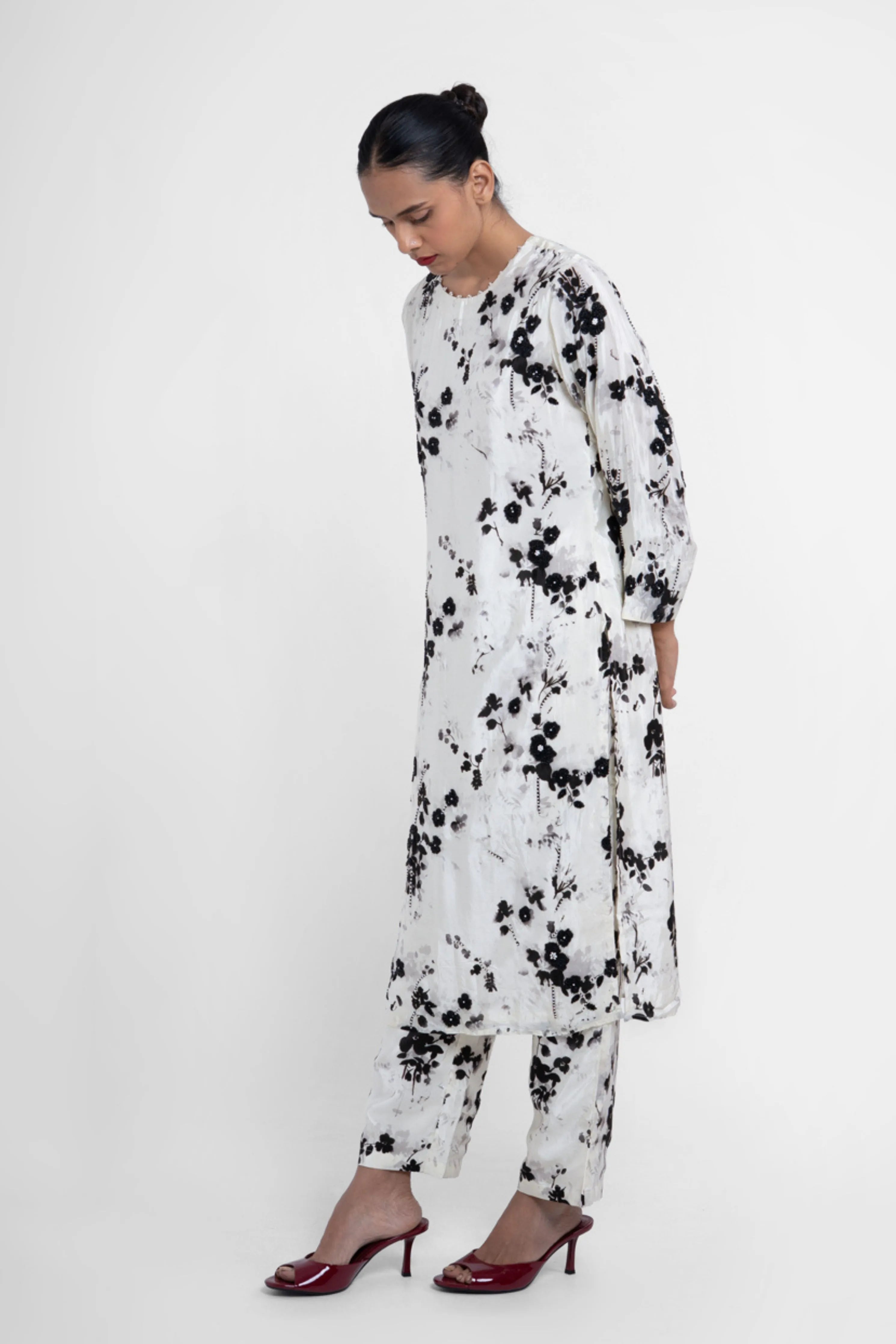 Amaria Kurta Set in White
