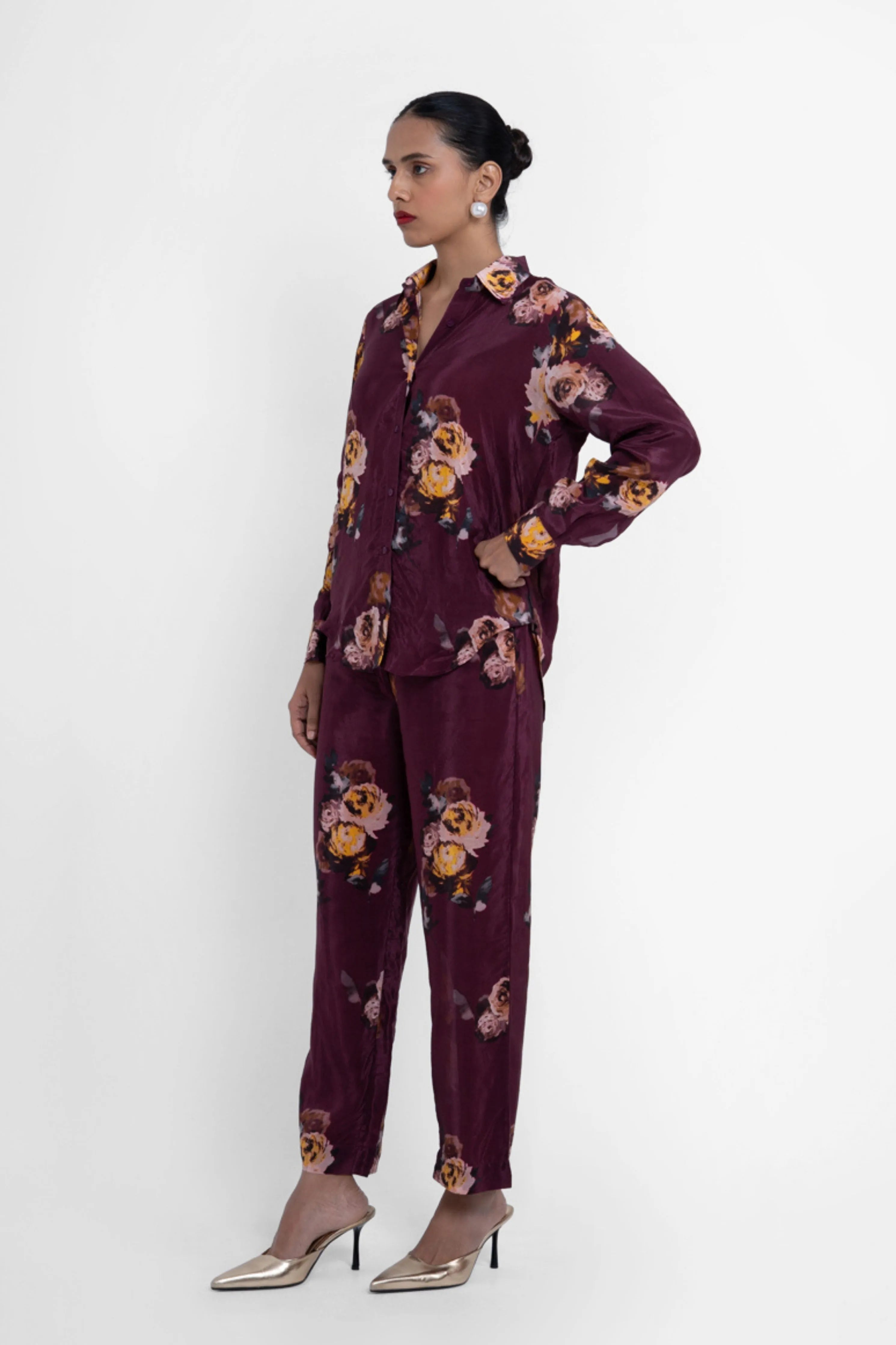 Karron Coord Set In Maroon