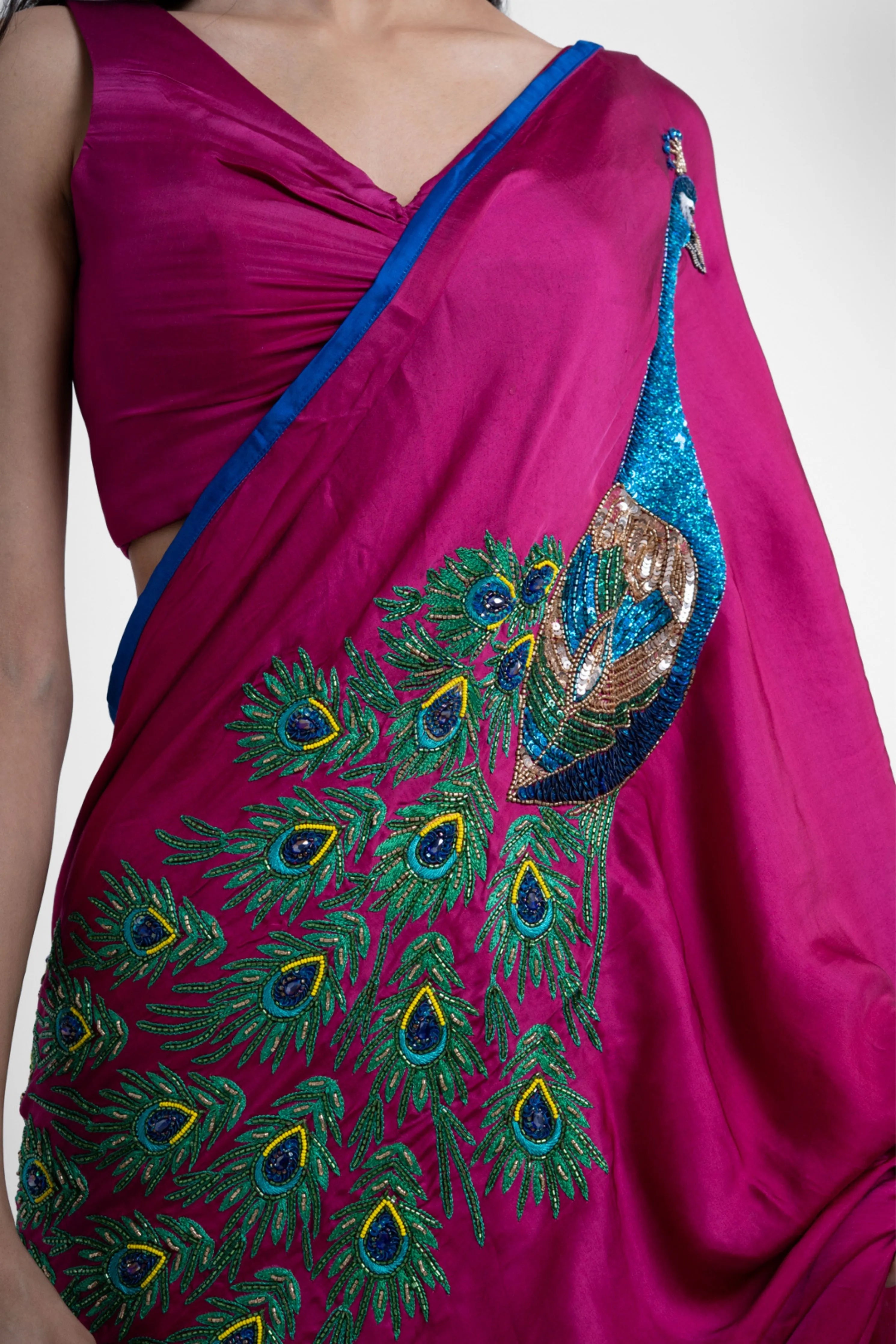 Rashbhari Pure Satin Saree