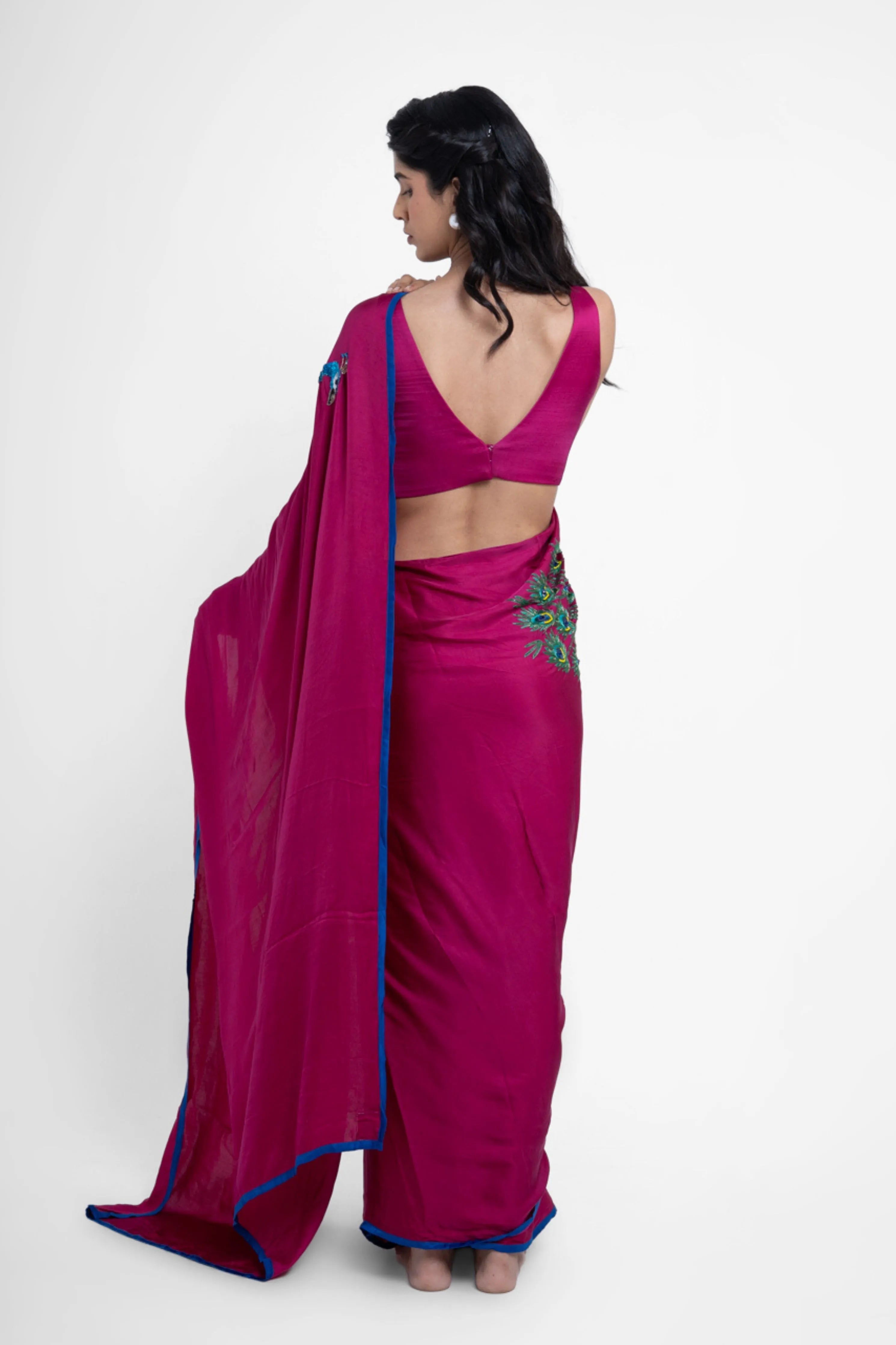 Rashbhari Pure Satin Saree