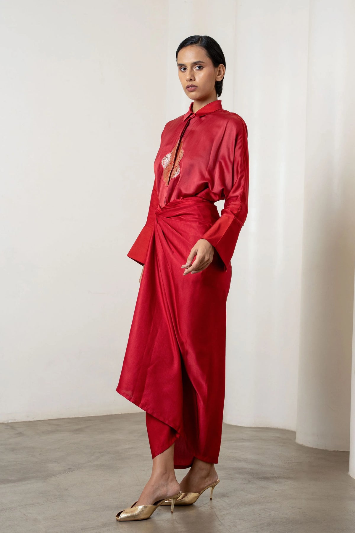 GigI Shirt In Maroon