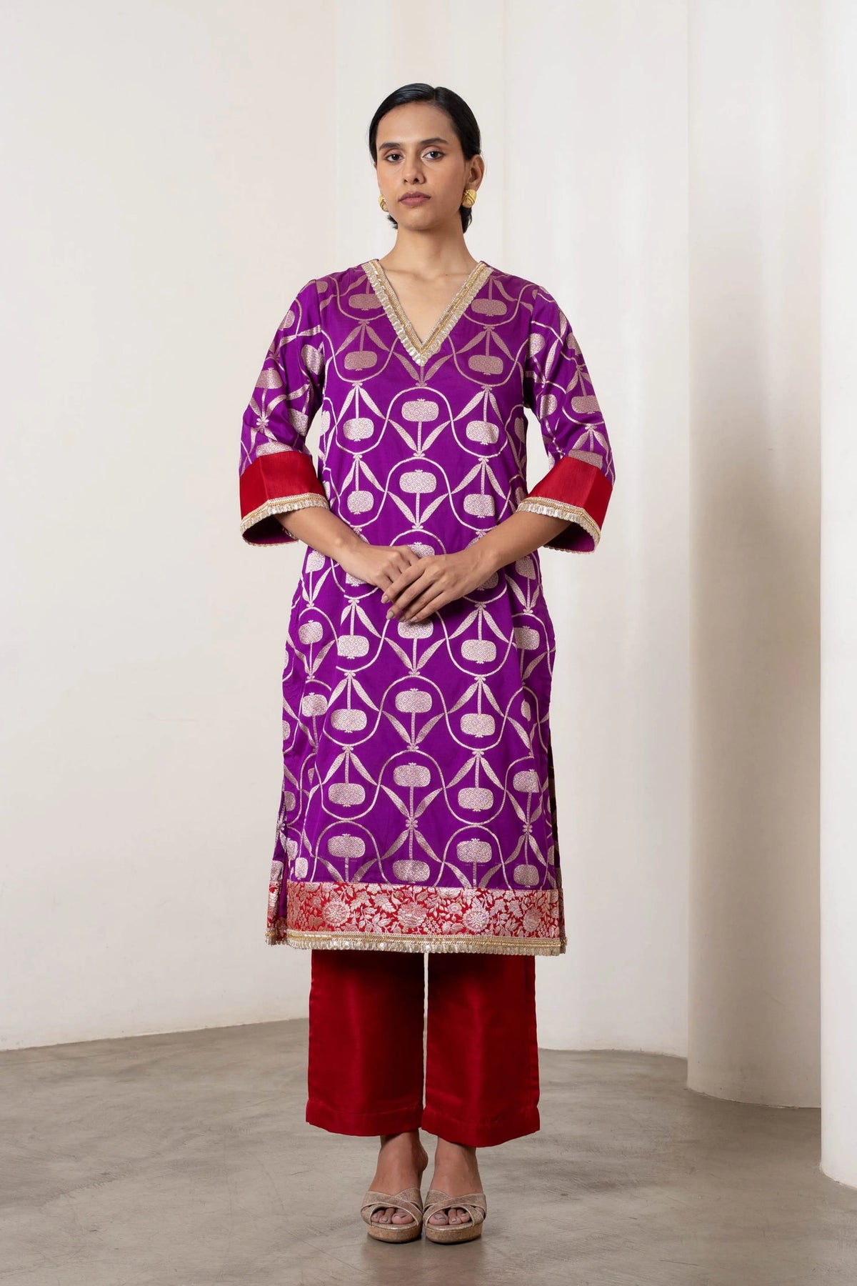 Masoom Kurta Set Purple