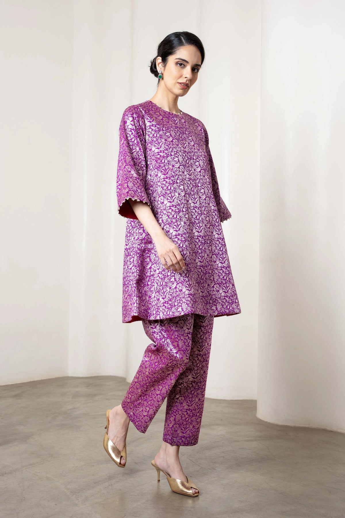 Sonal Kurta Set In Purple