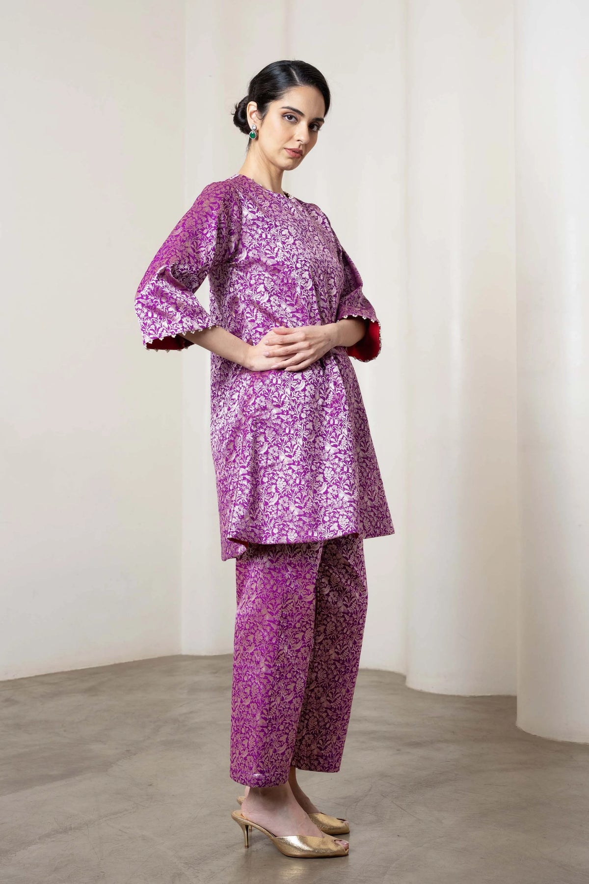 Sonal Kurta Set In Purple