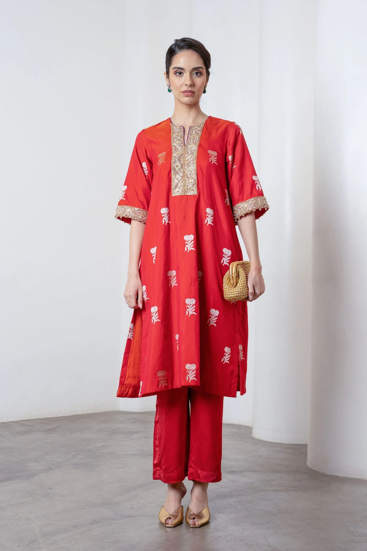 Rysa Kurta Set Rust