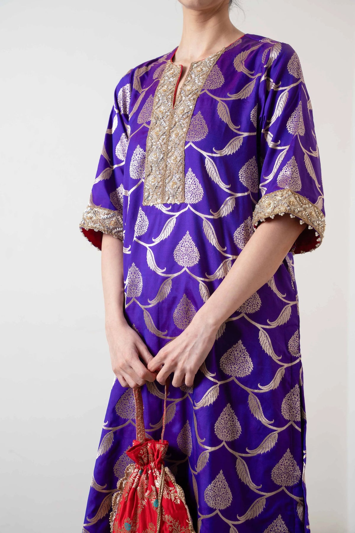 Kris Kurta Set Purple