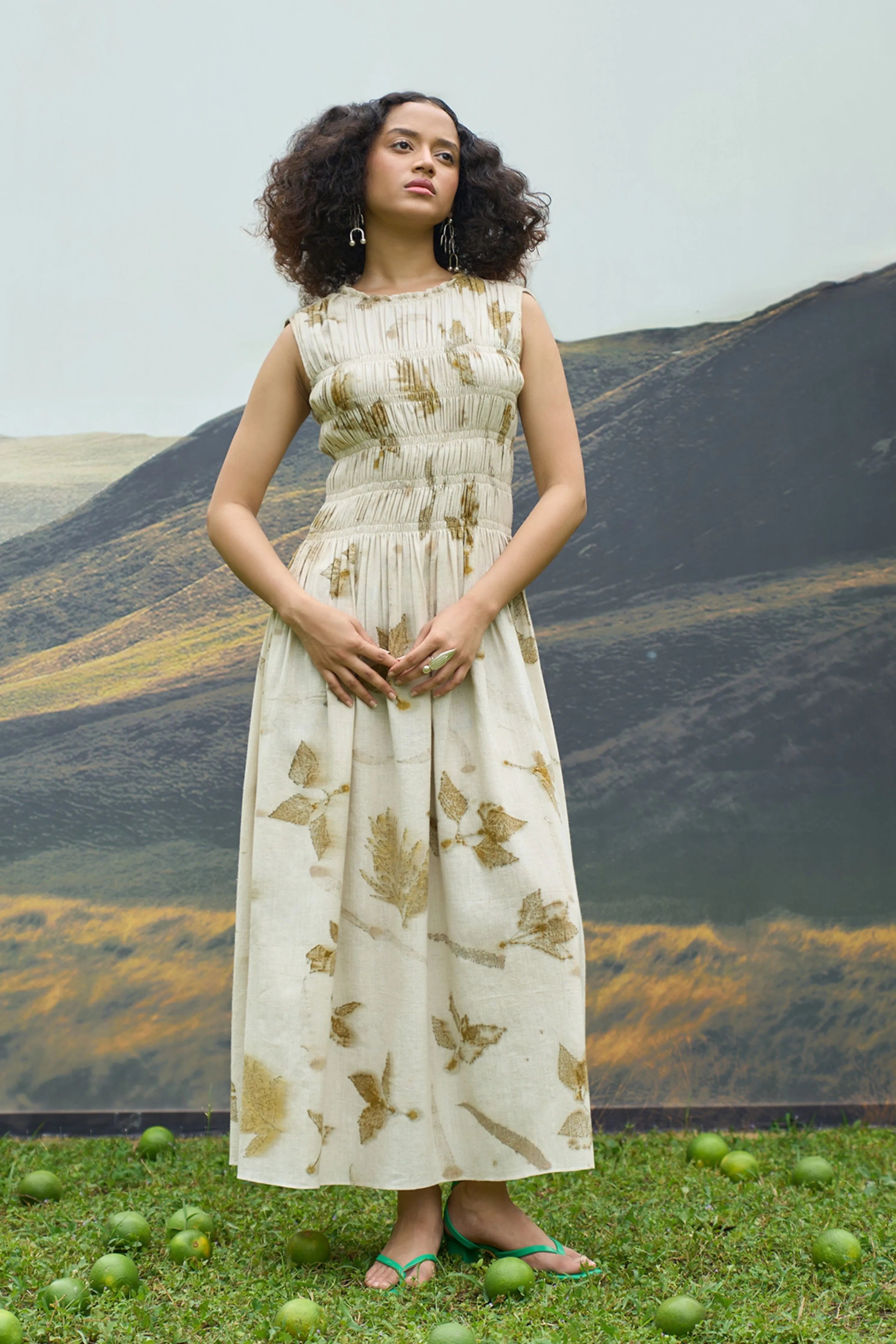 Live Leafy Smocked Dress
