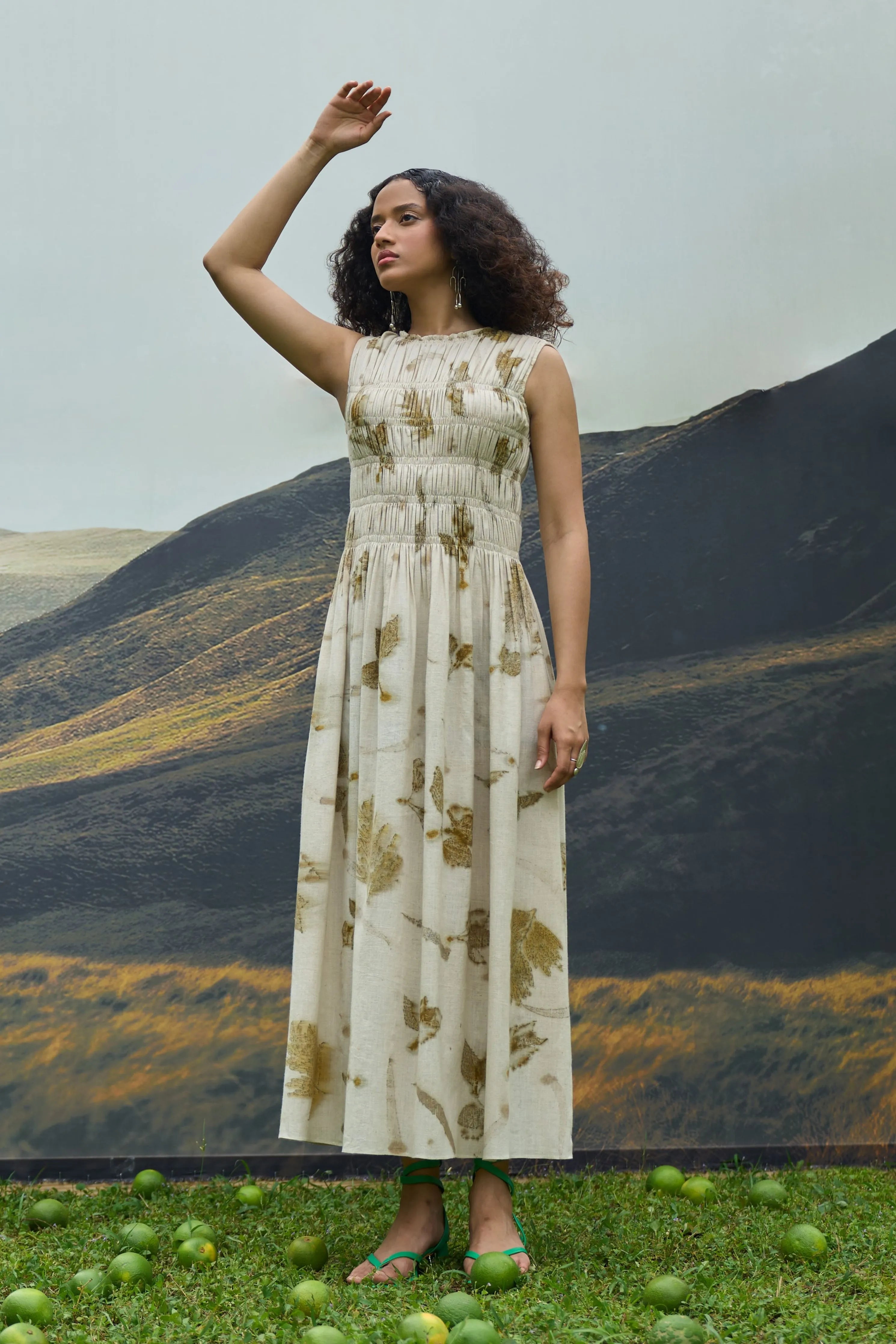 Live Leafy Smocked Dress