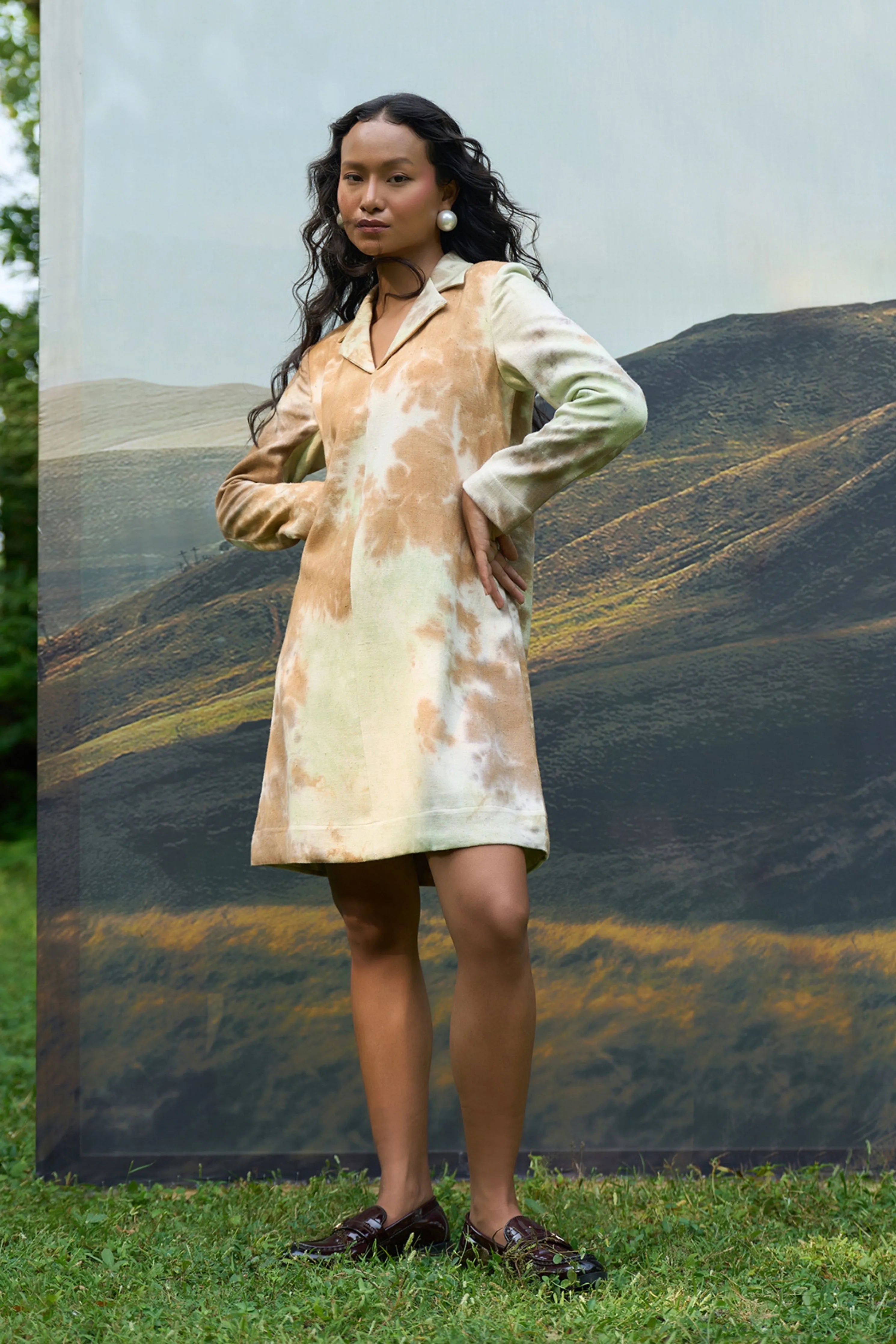 Forest Denim Blazer Dress