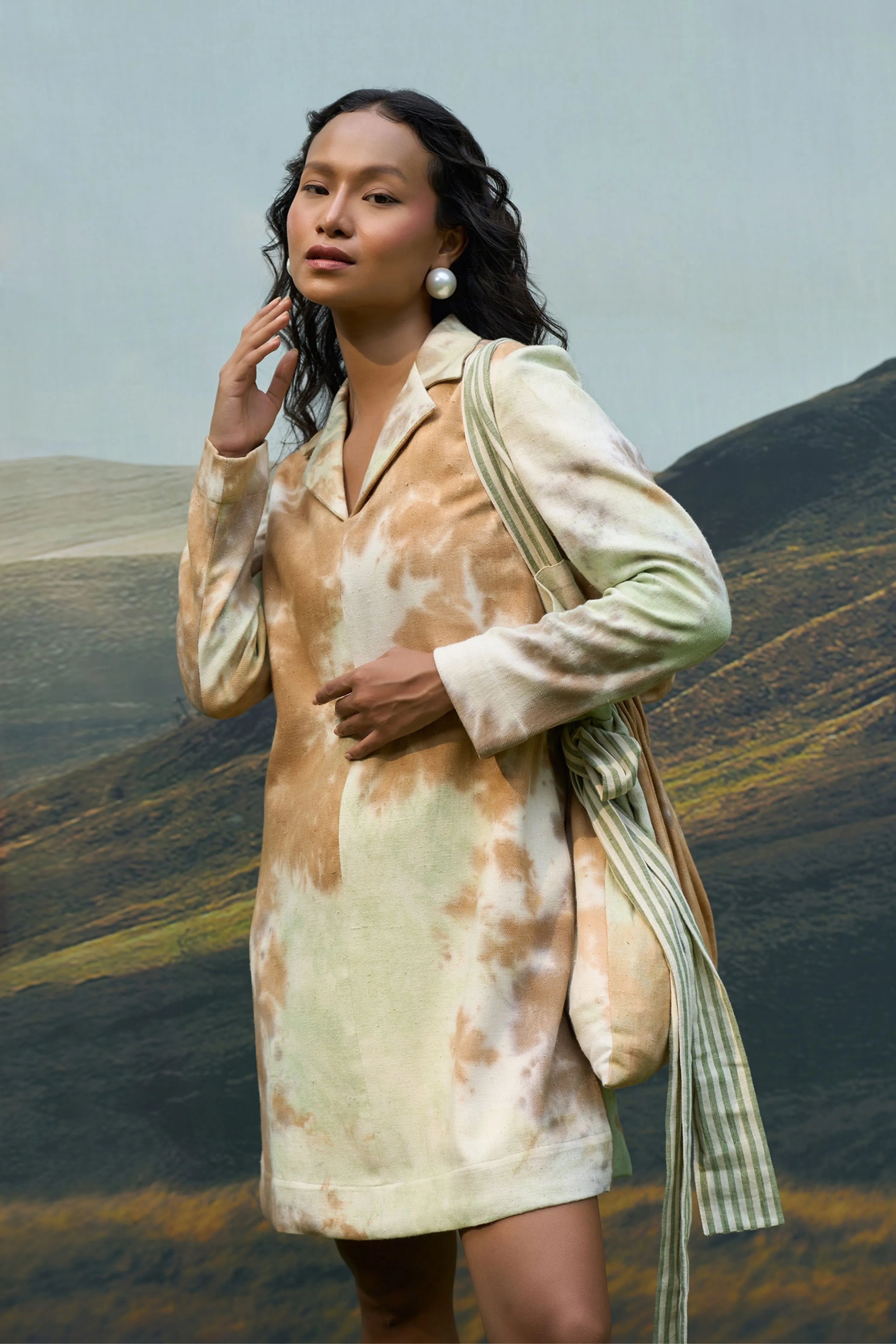 Forest Denim Blazer Dress