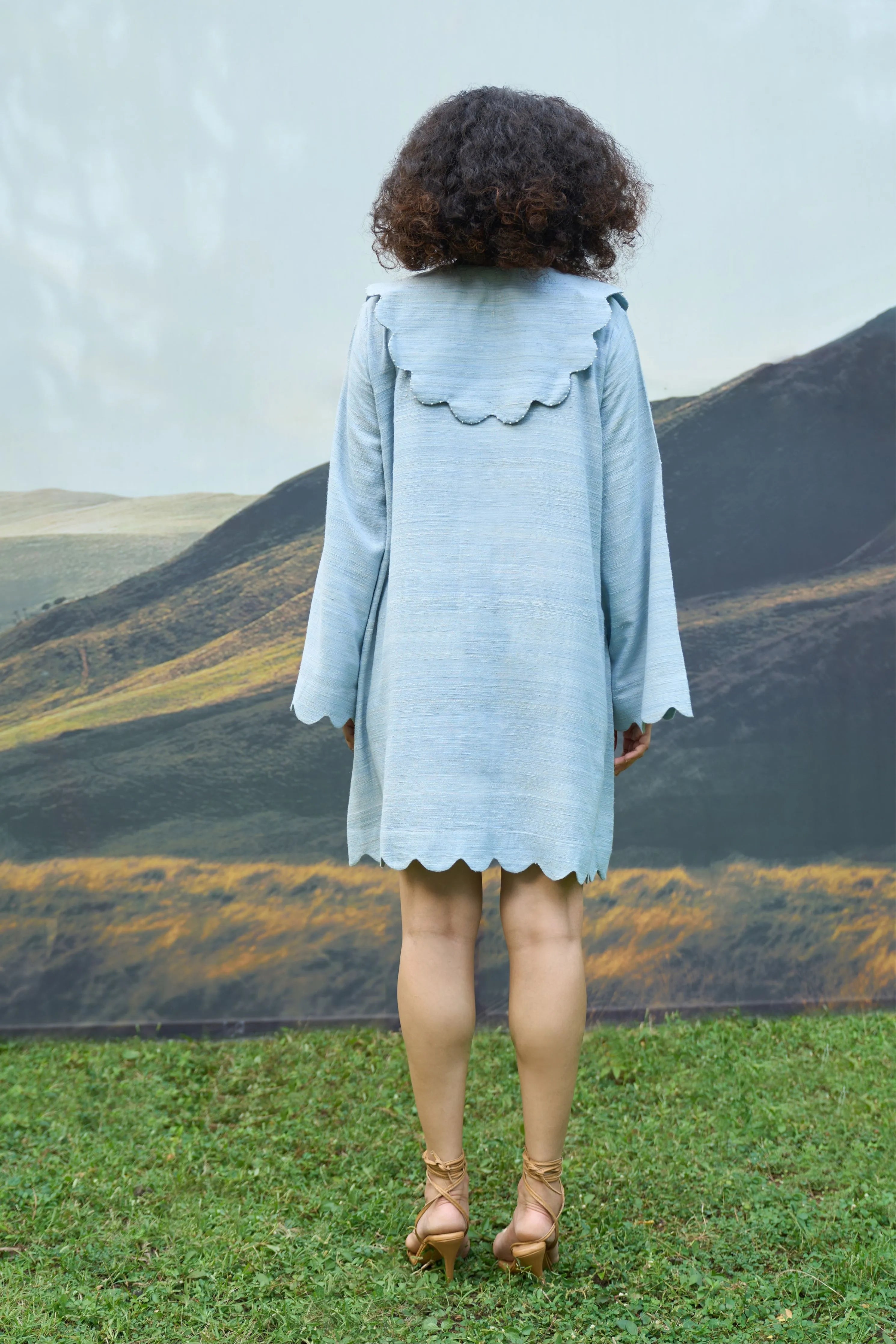Petal Scallop Dress