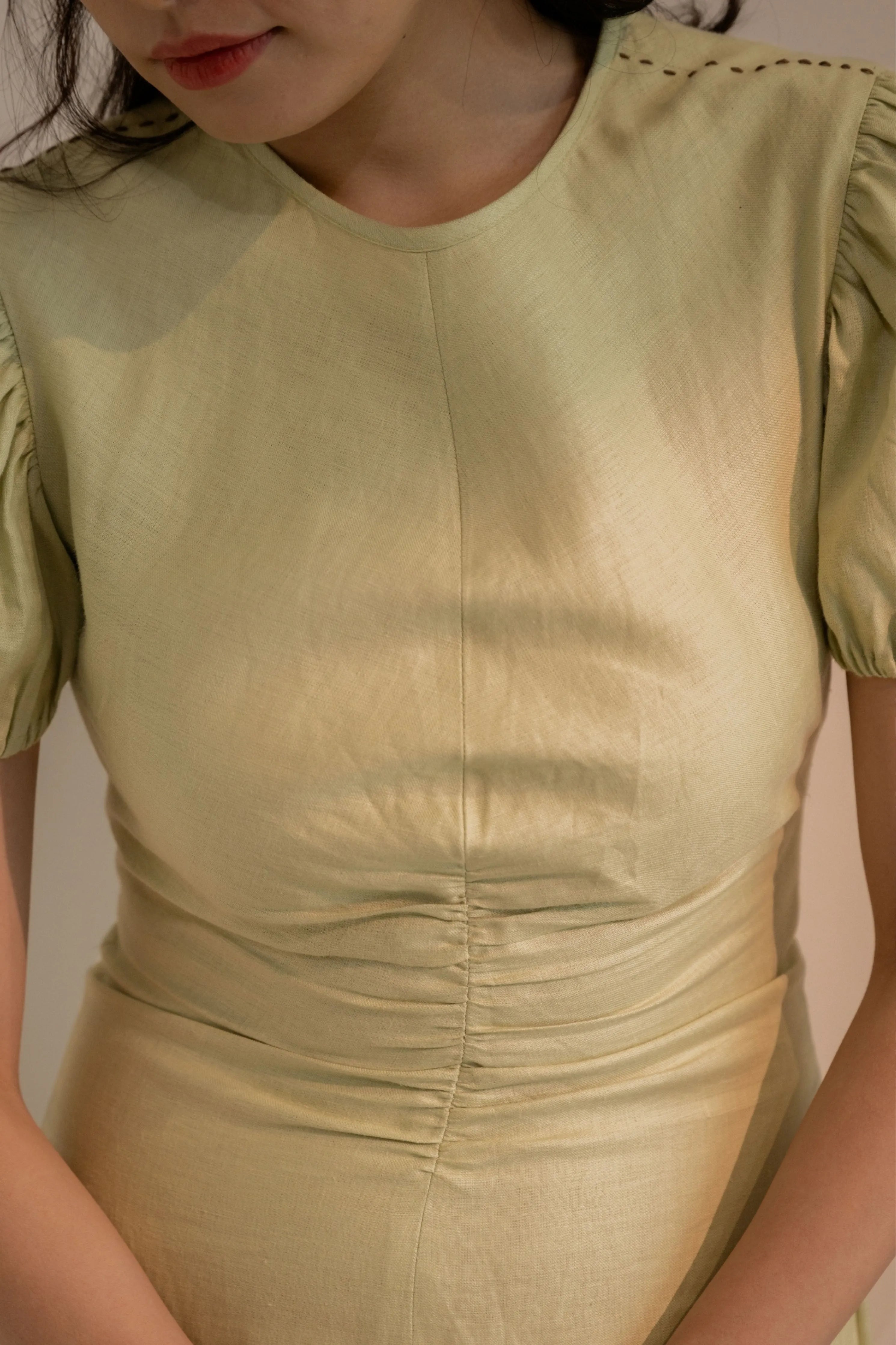 Dew Mint Cinched Dress