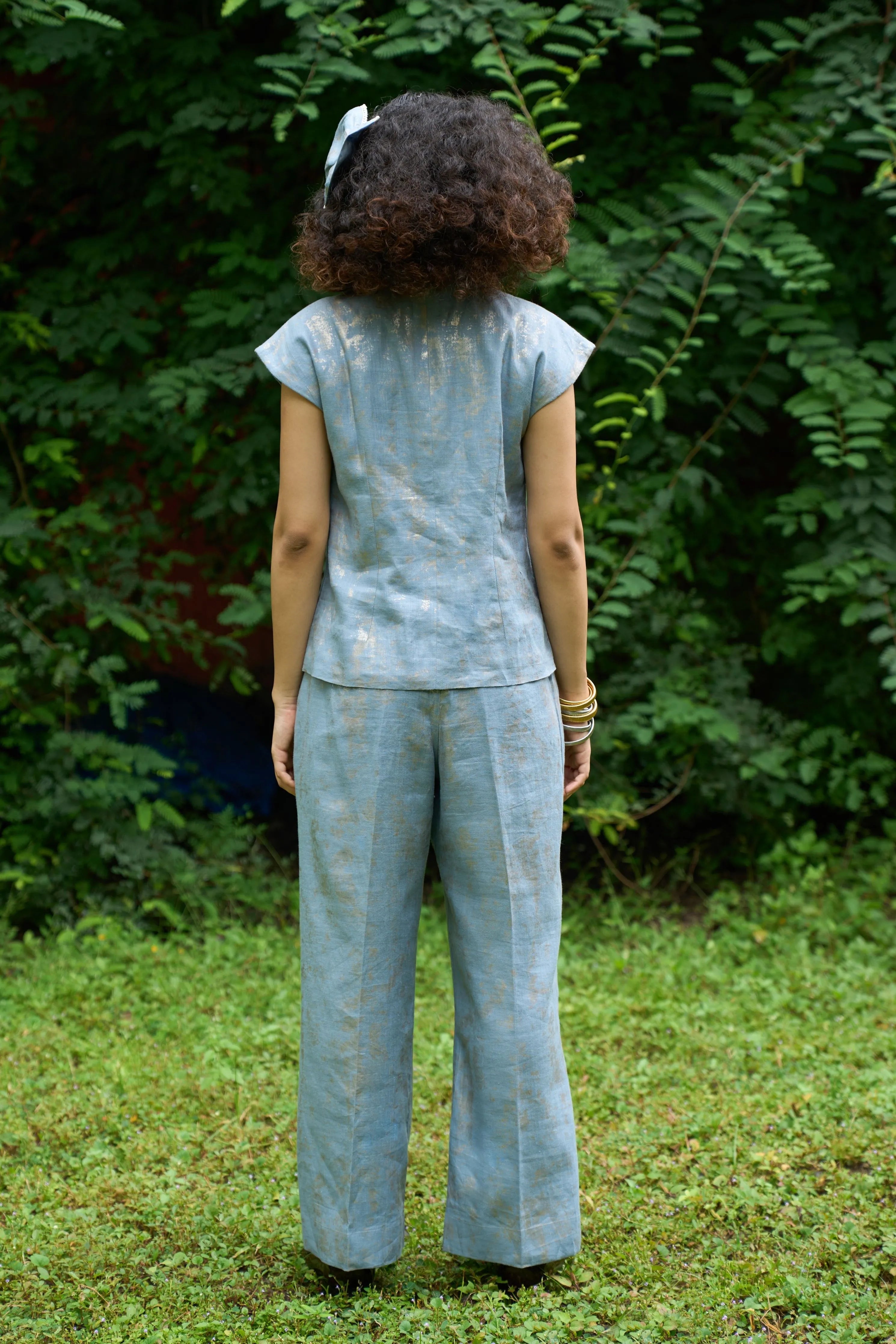 Azure Flared Trousers