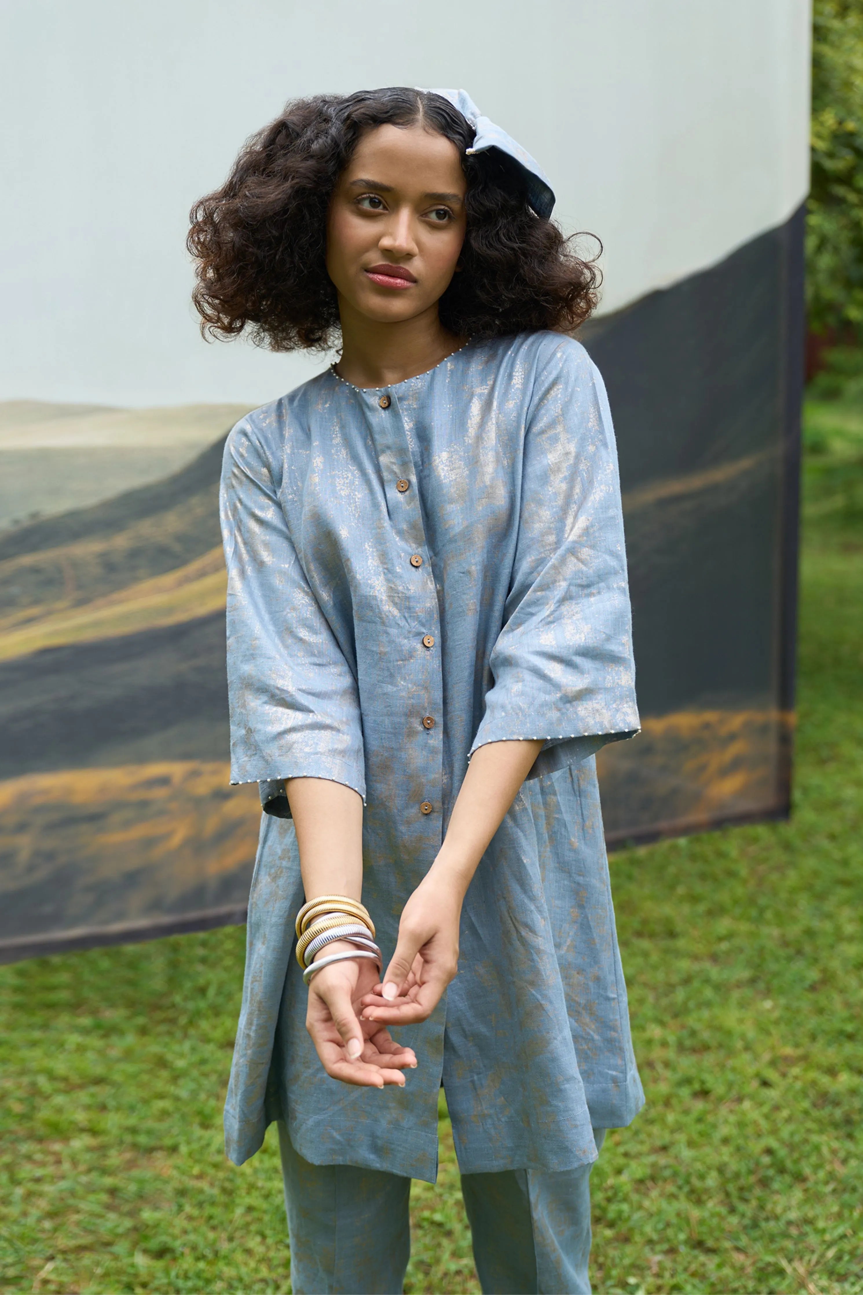 Azure Narrow Trousers