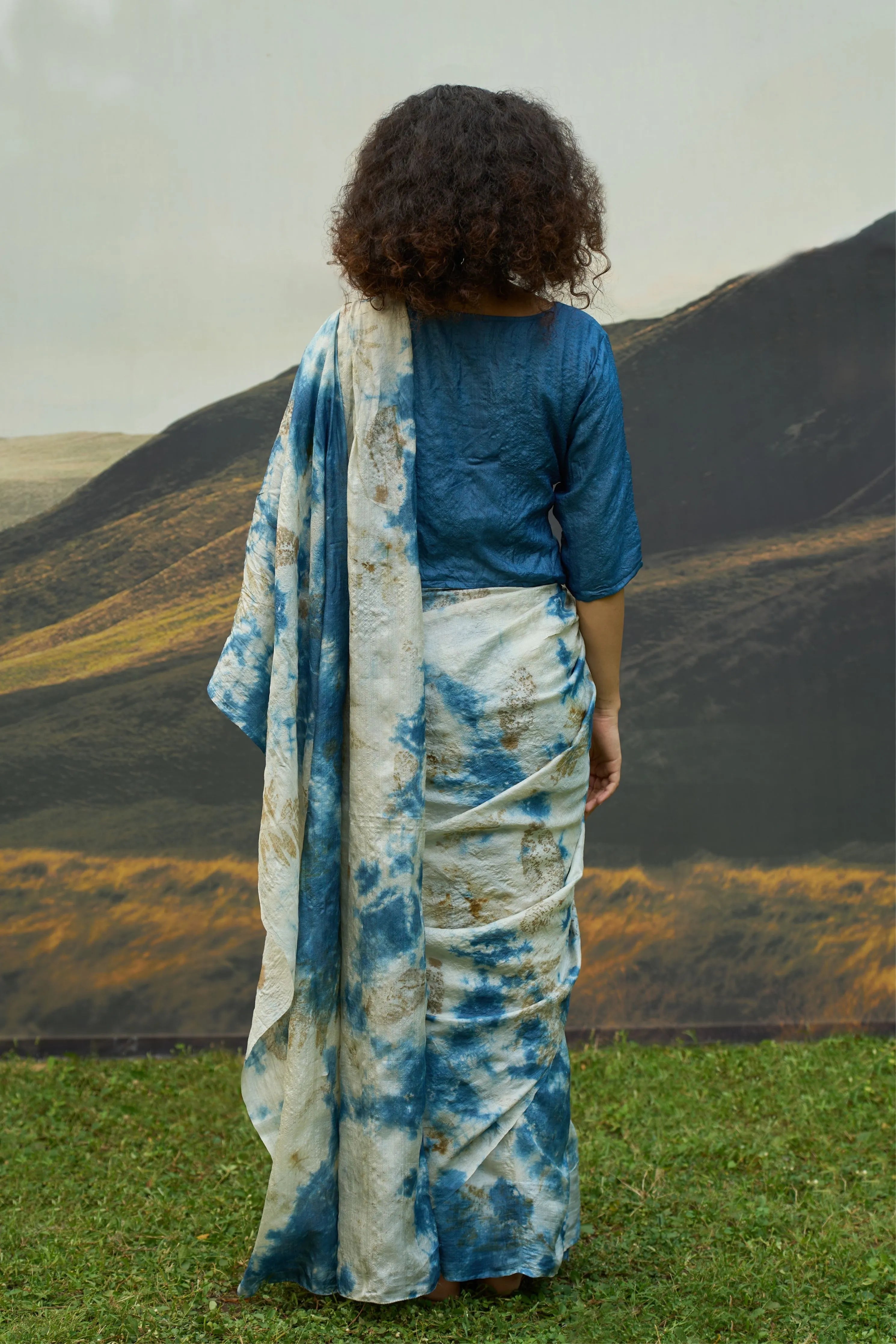 Blue Saree