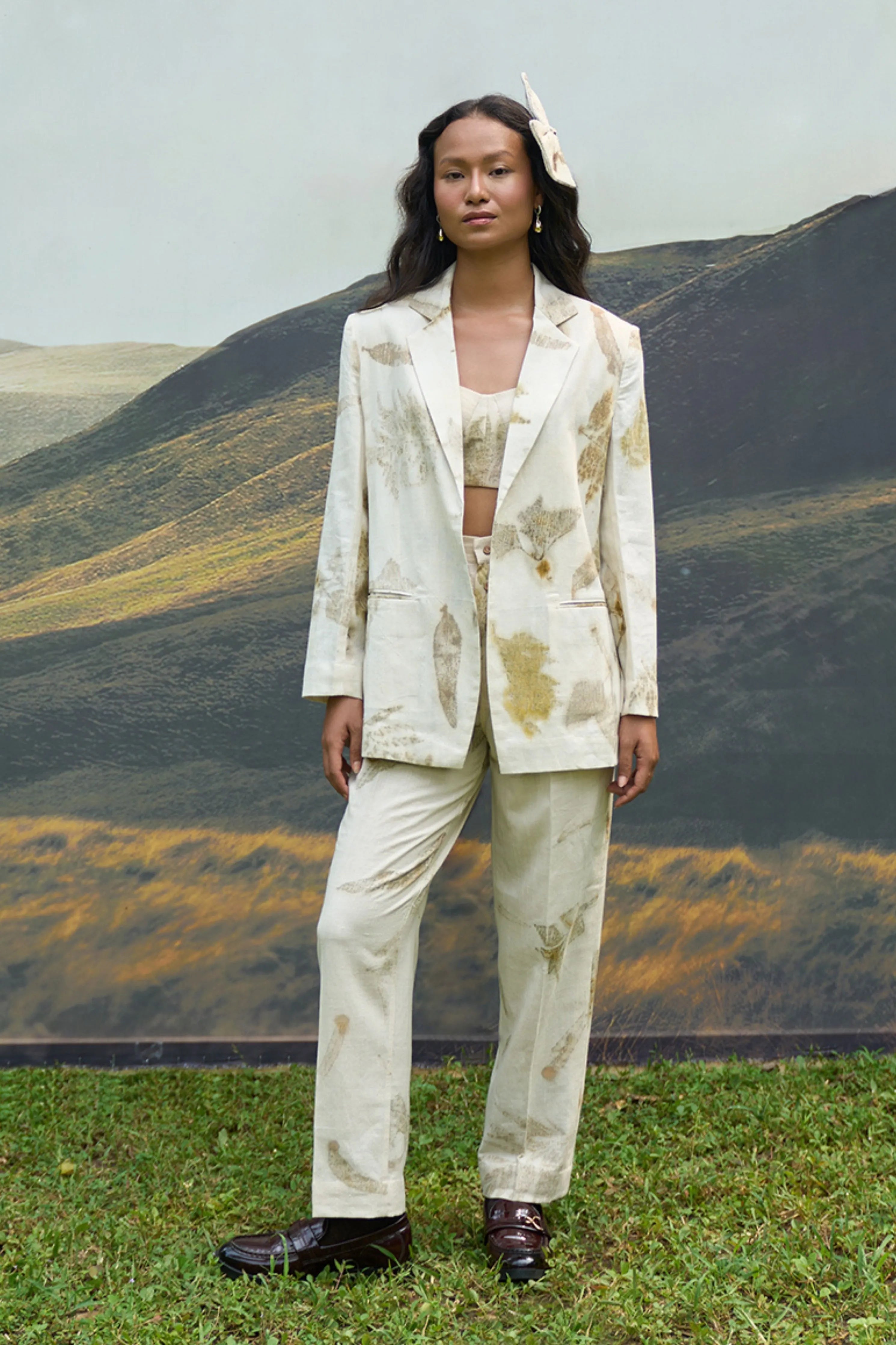 Live Leafy Notch Blazer