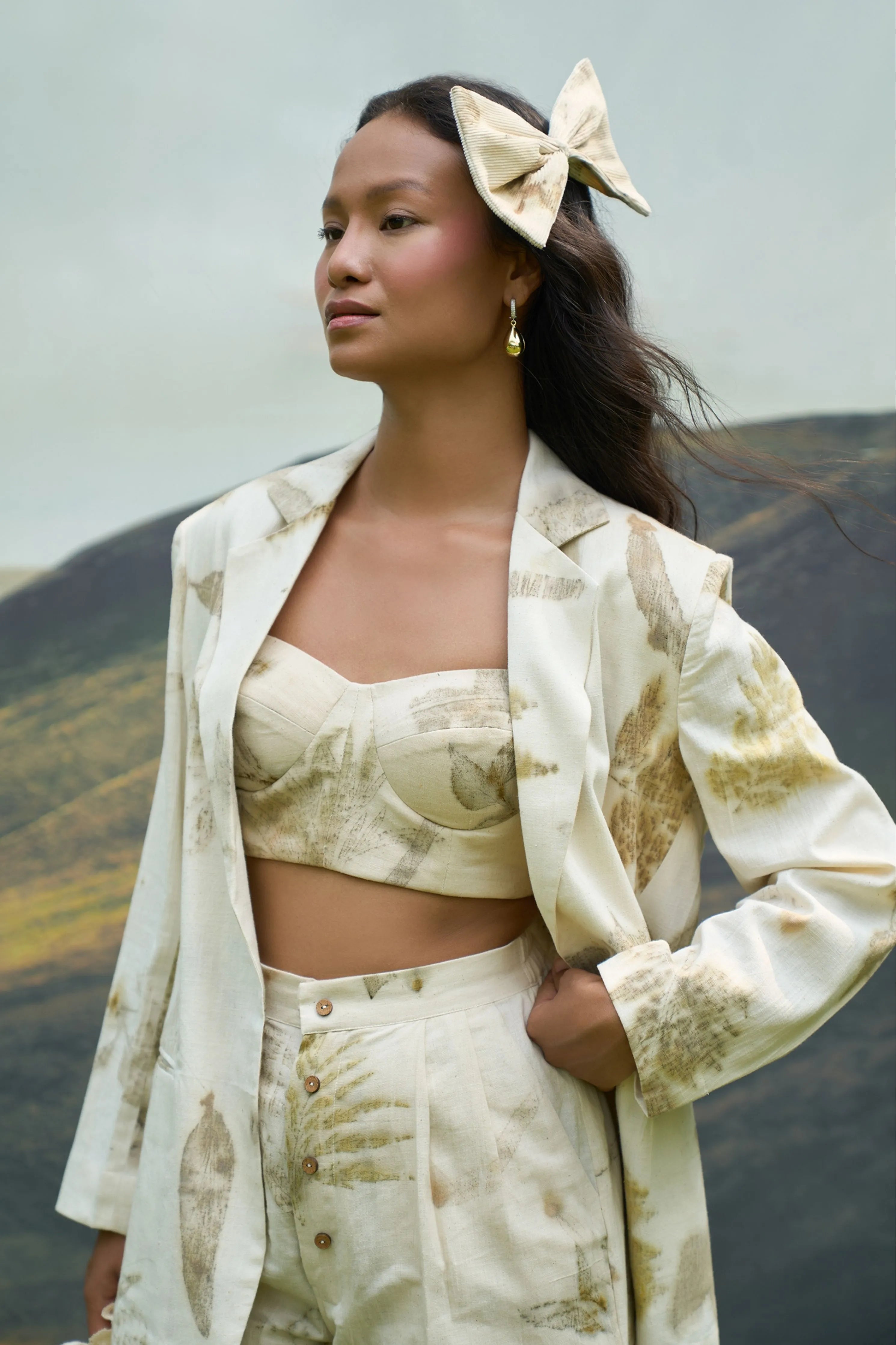 Live Leafy Notch Blazer