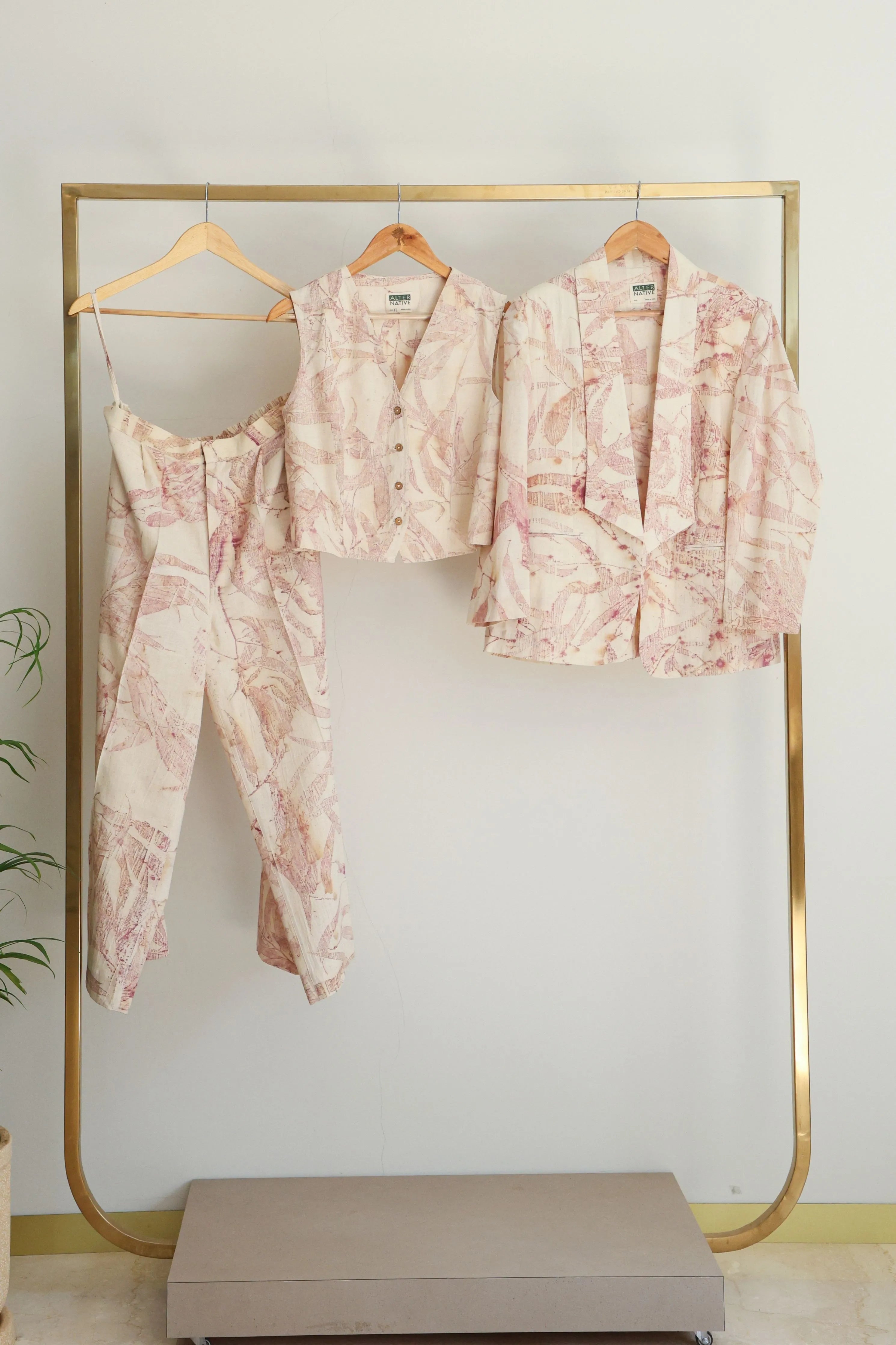Pink Foliage Vest