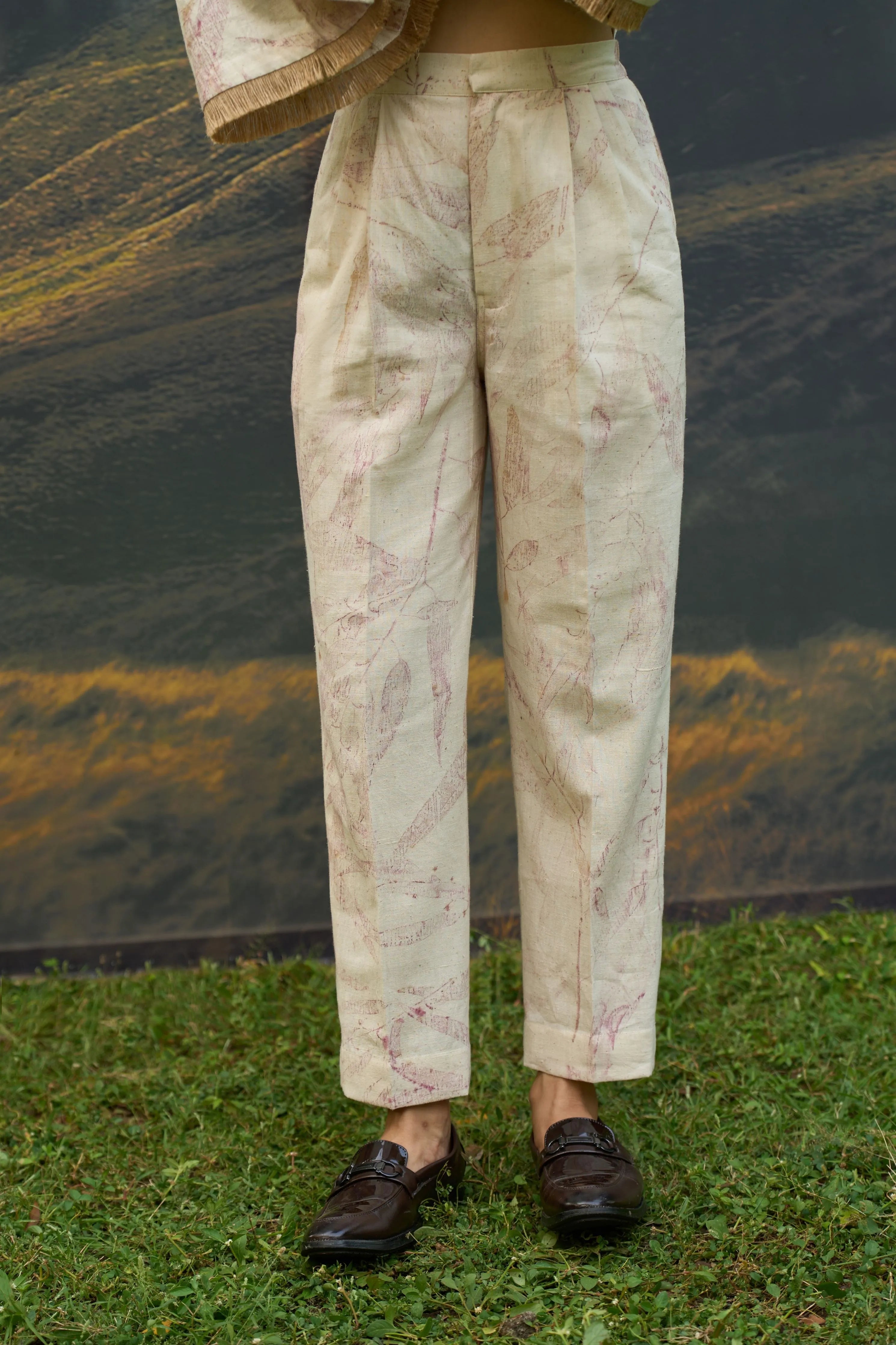 Pink Foliage Kurta