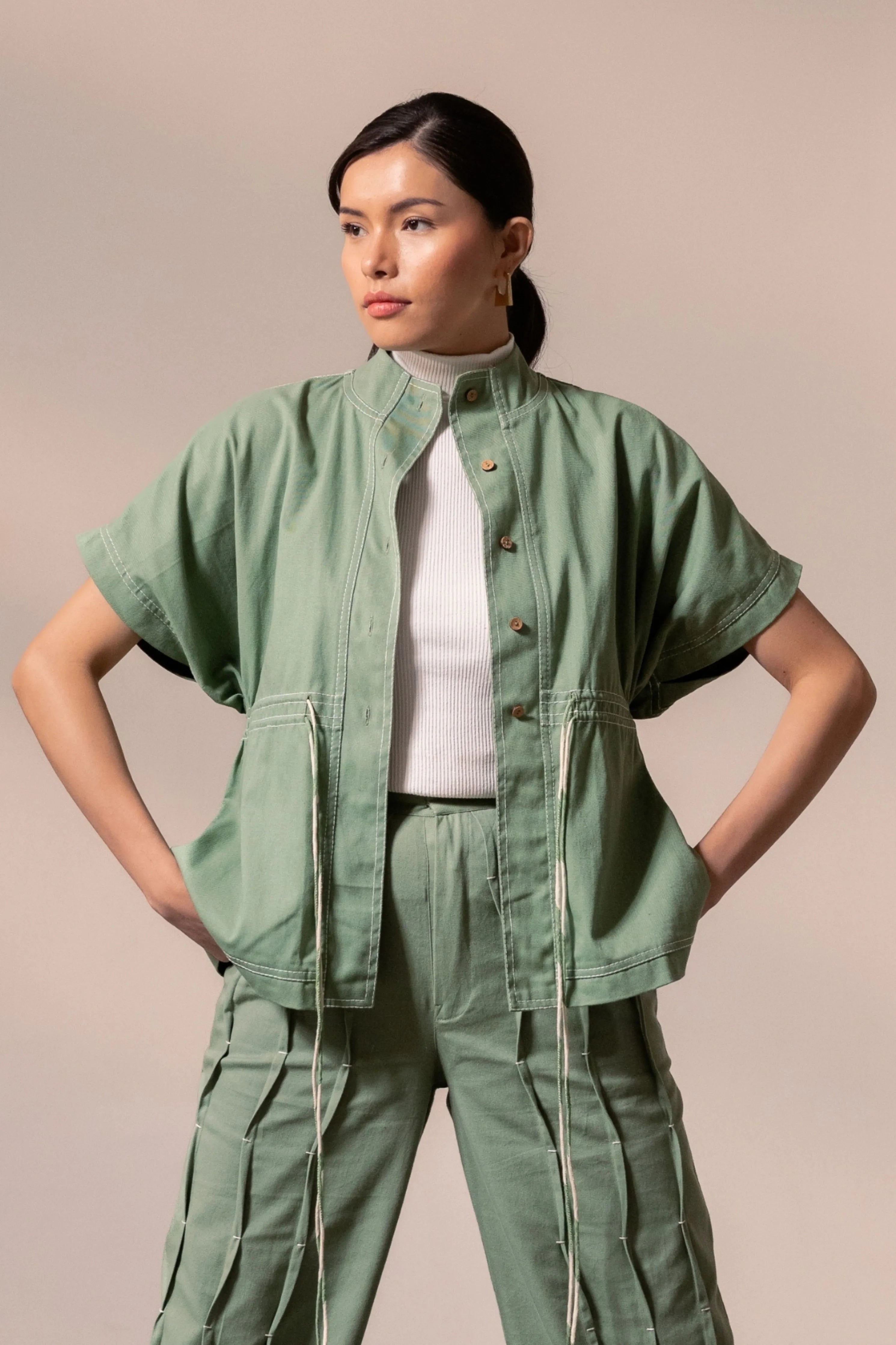Fern Denim Top