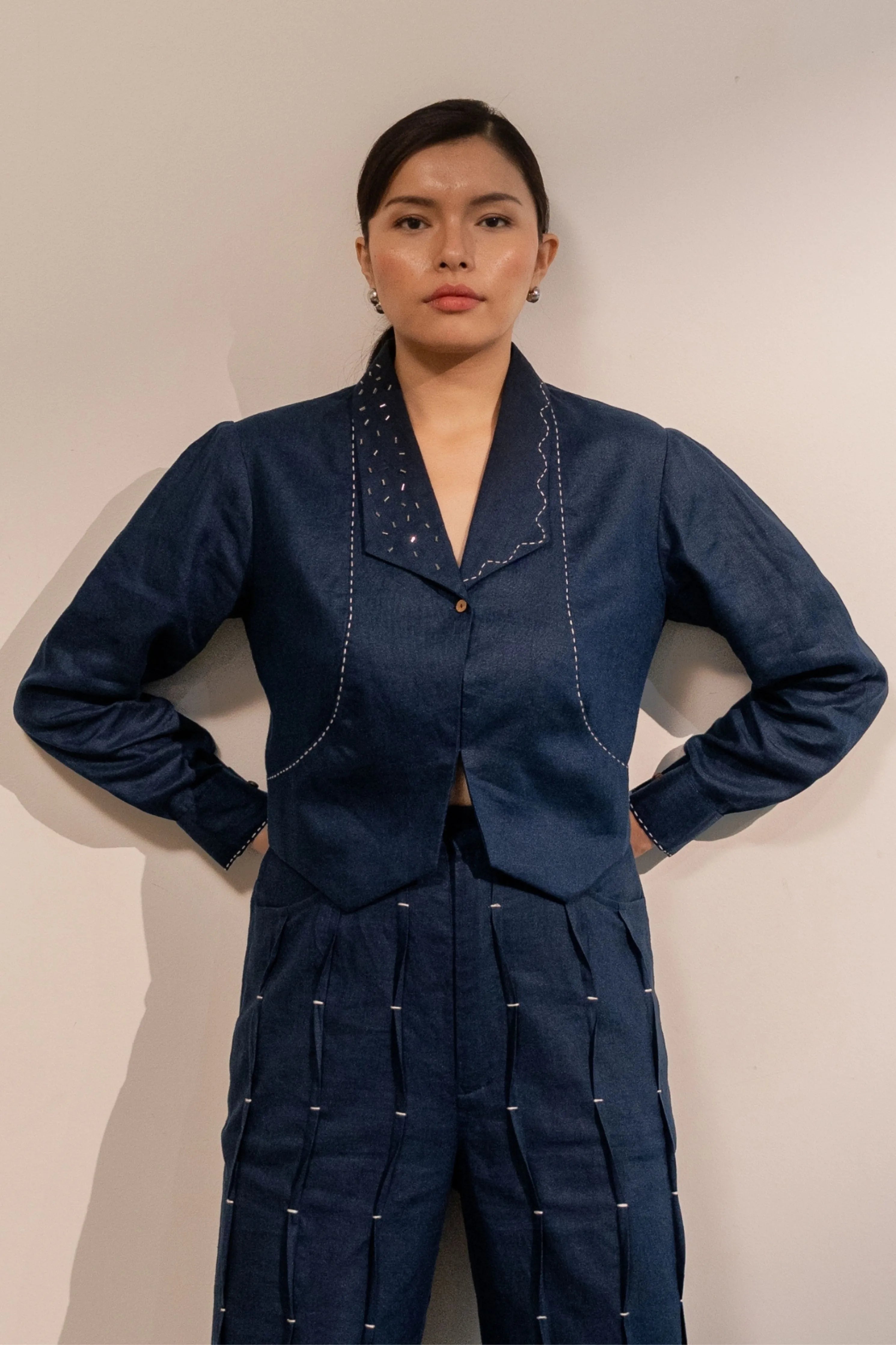 Moraine Blue Crop Jacket
