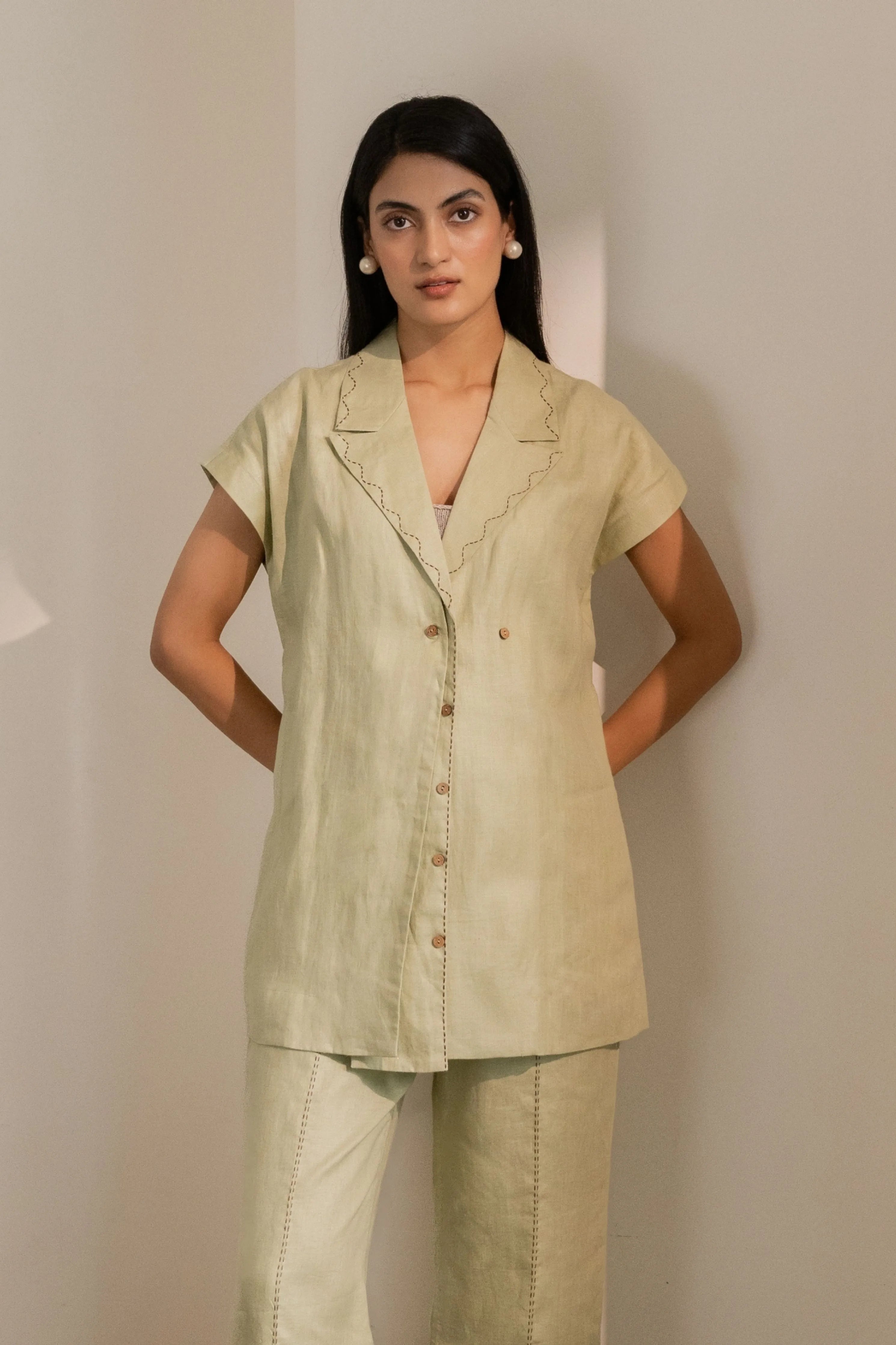 Dew Mint Green Blazer