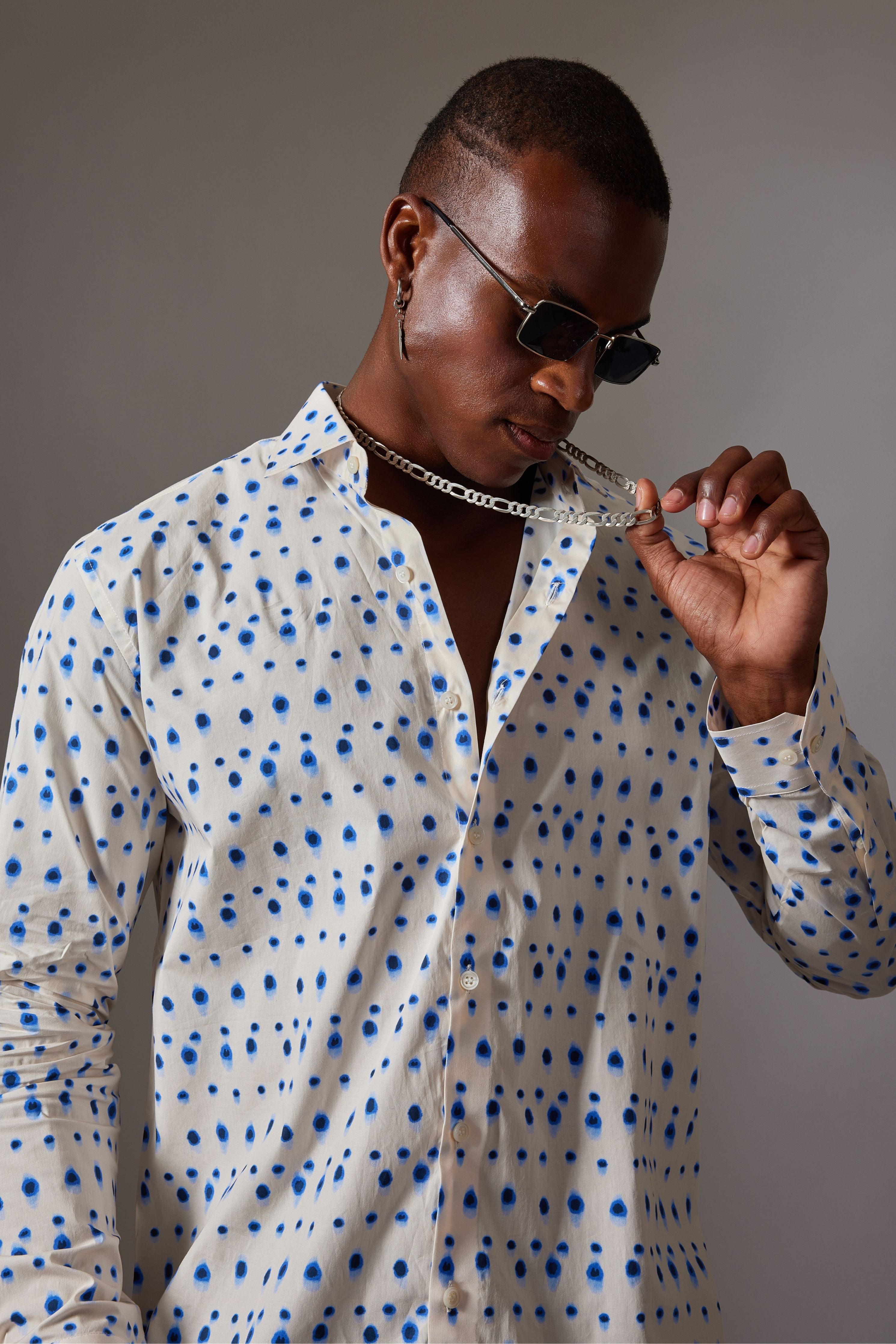 White Polka Shirt