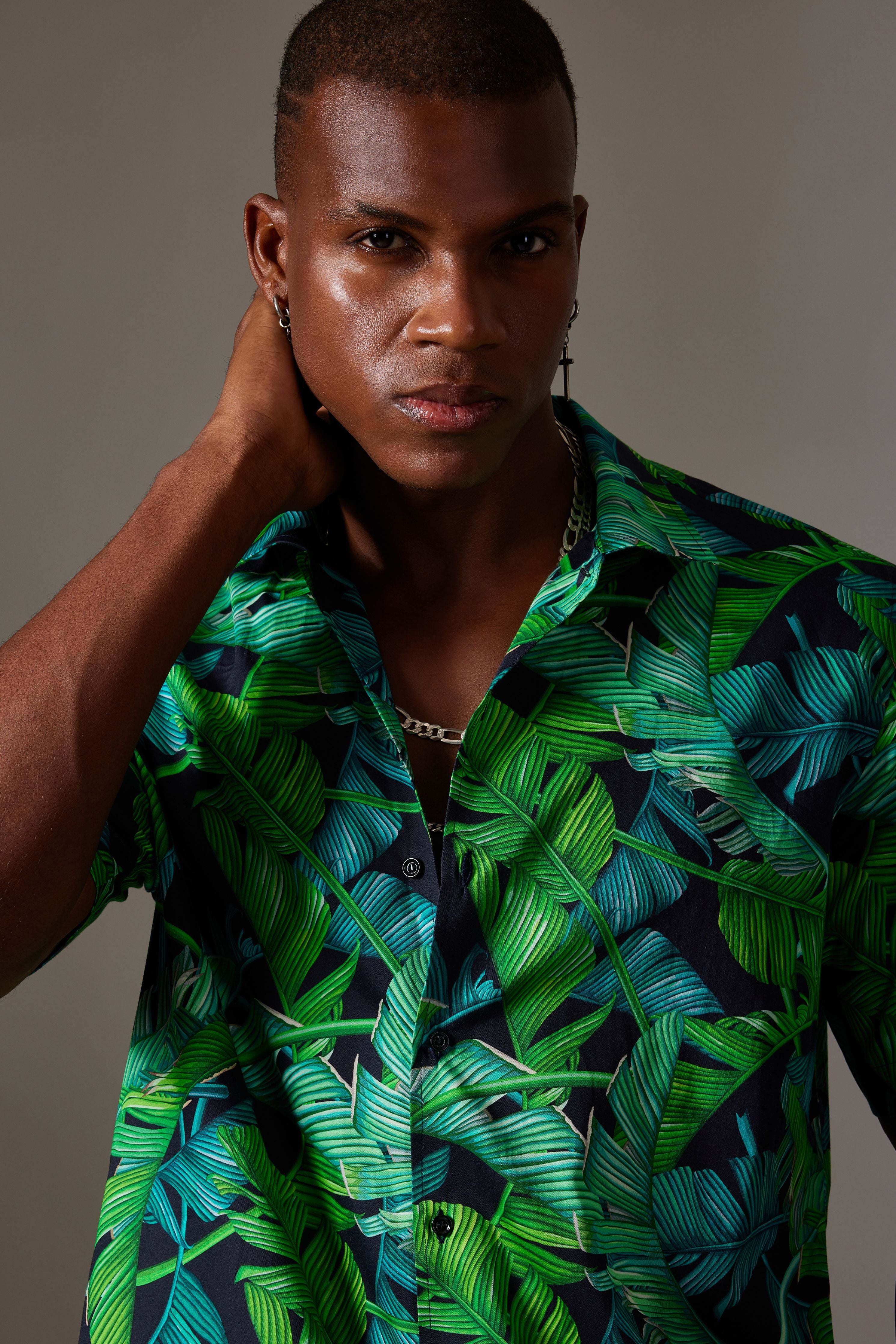 Green Floral Shirt