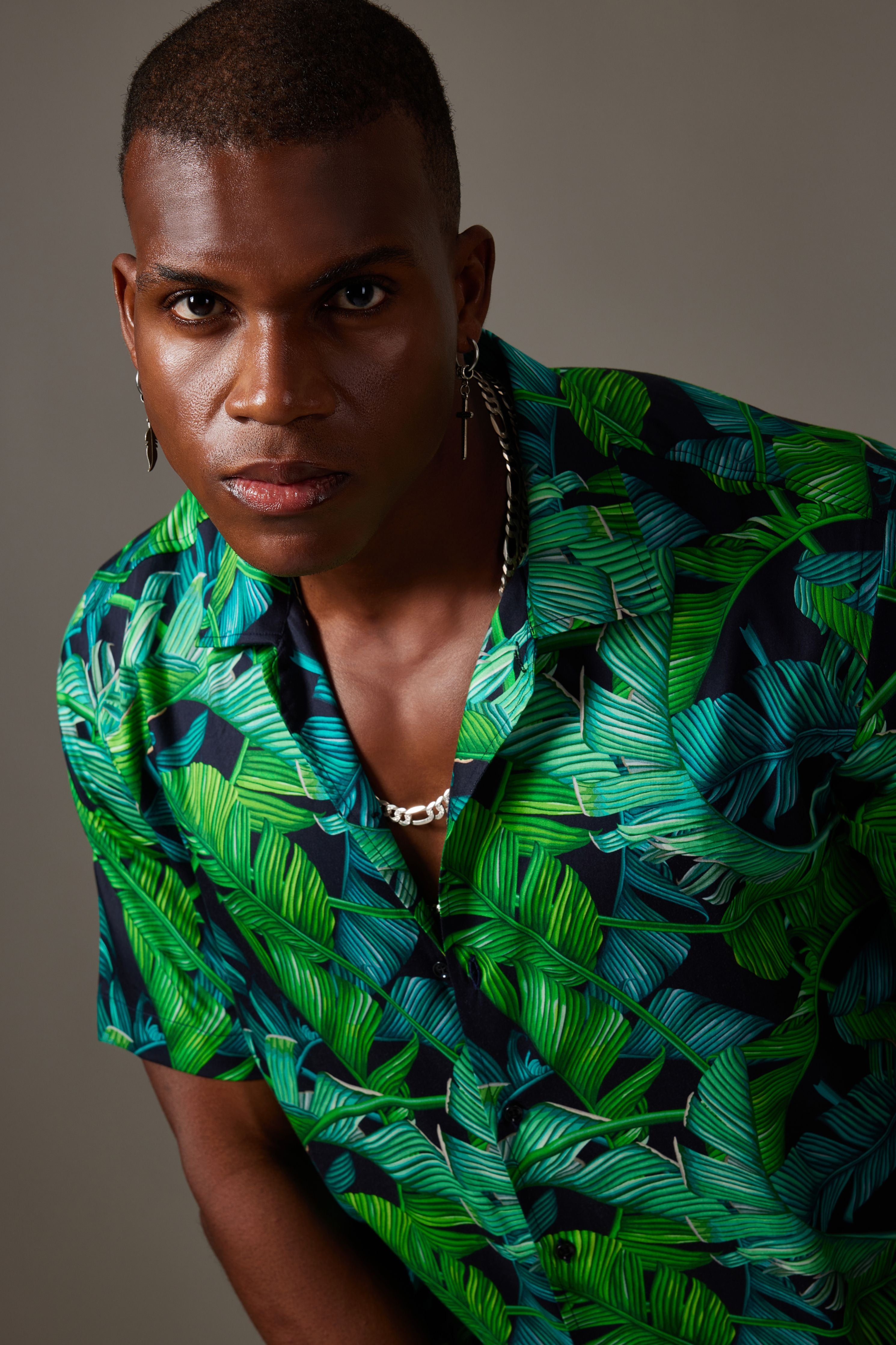 Green Floral Shirt