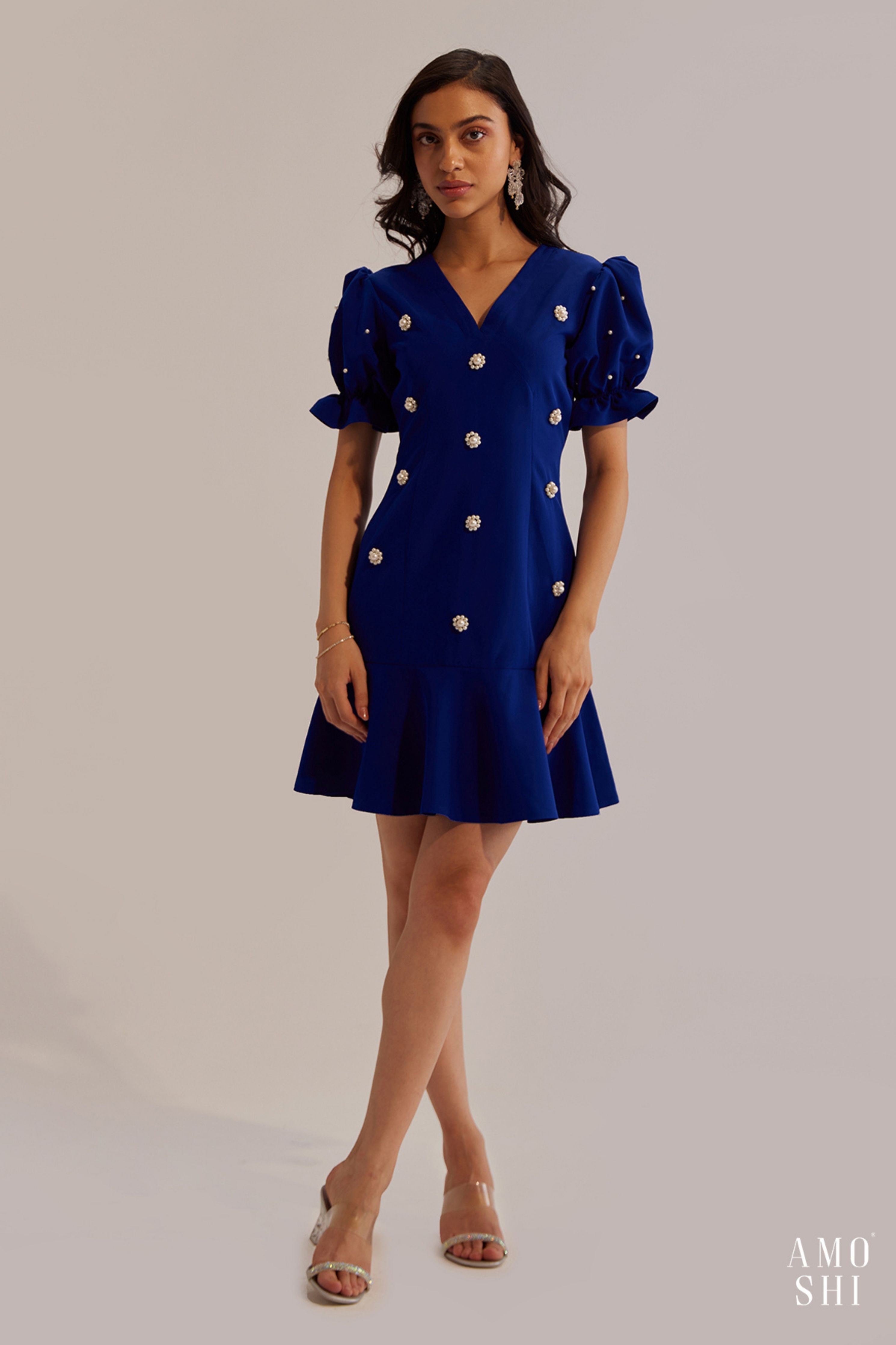 Florence Blue Mini Dress