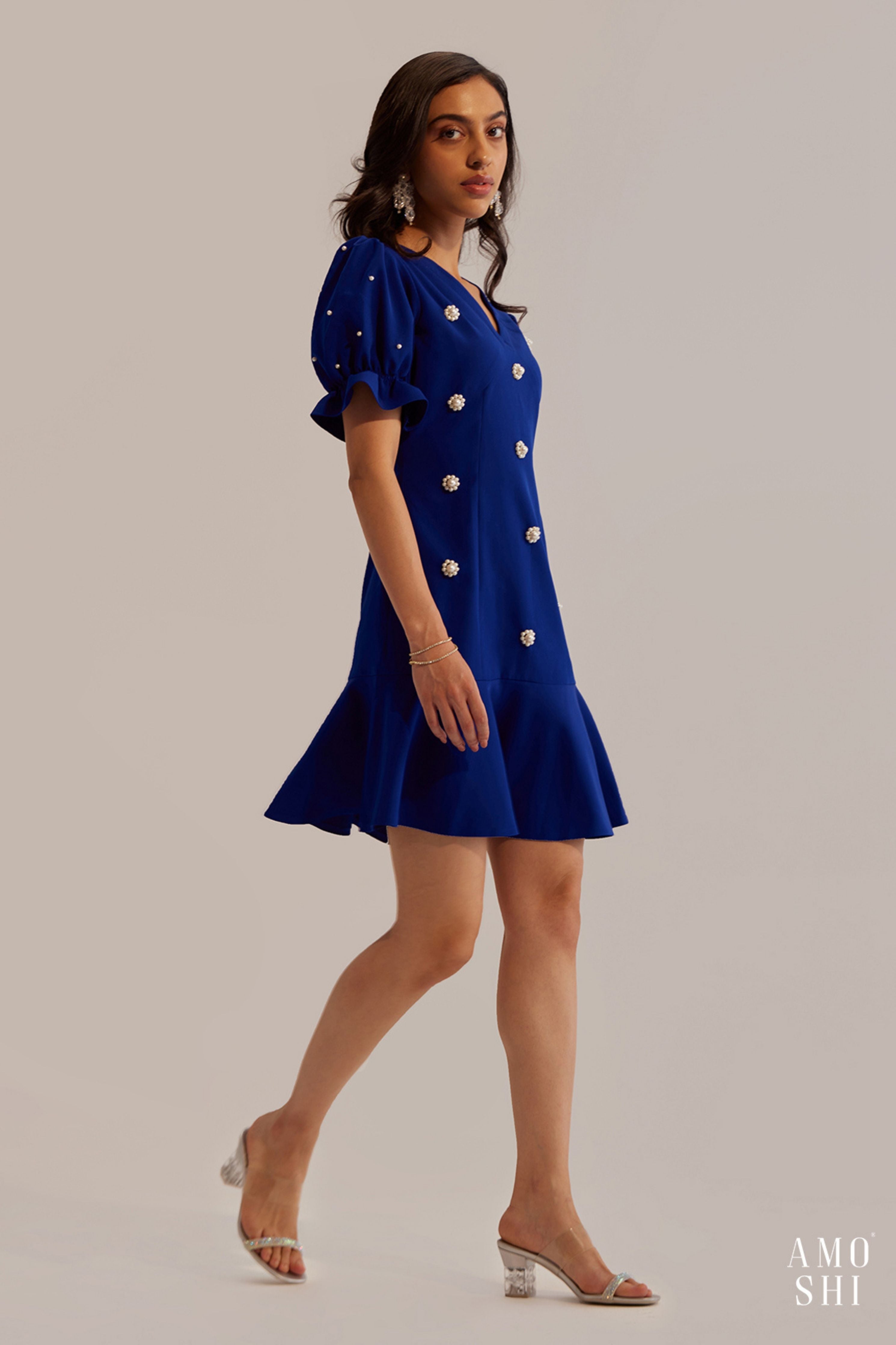 Florence Blue Mini Dress