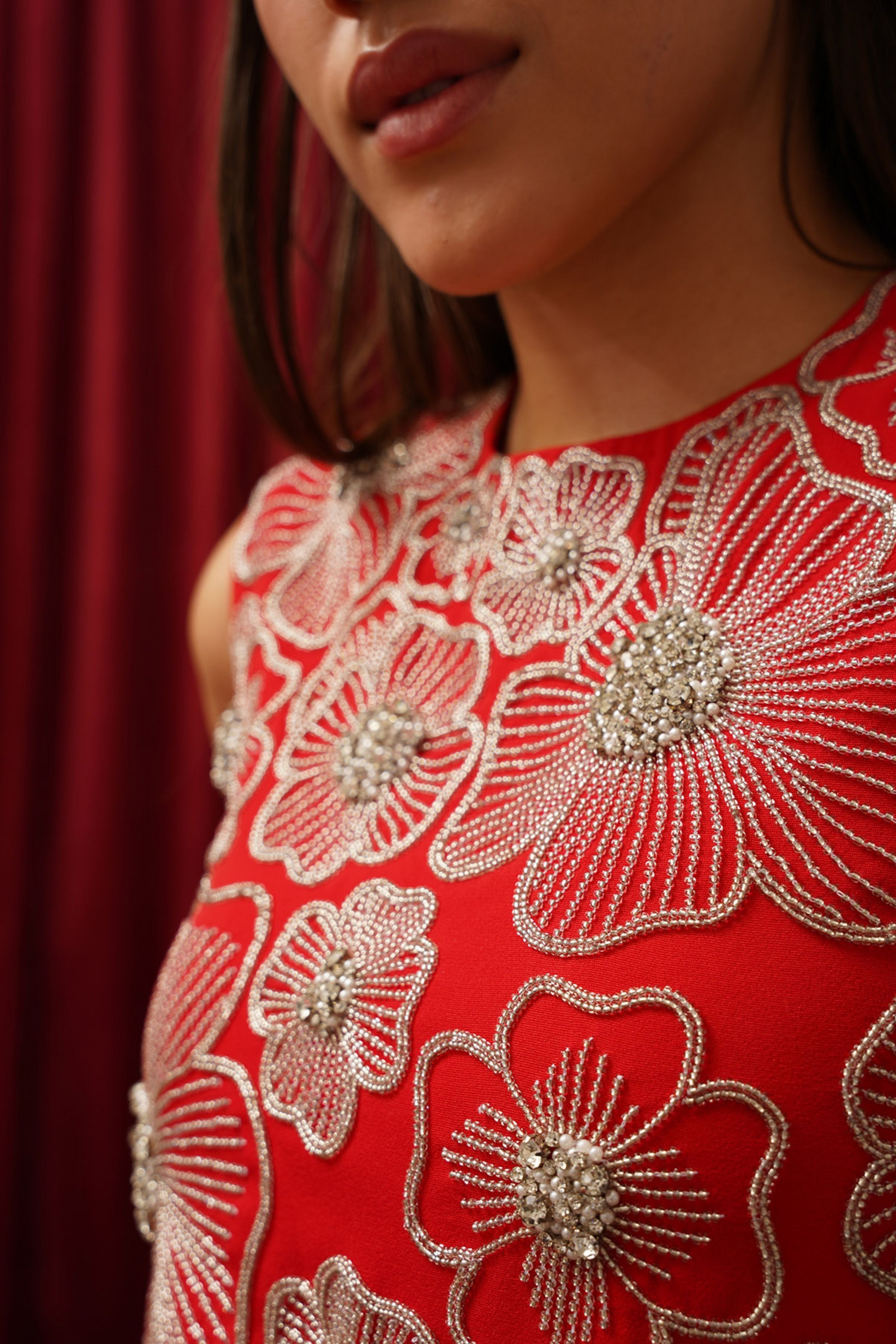 Iris Red Co-ord Set