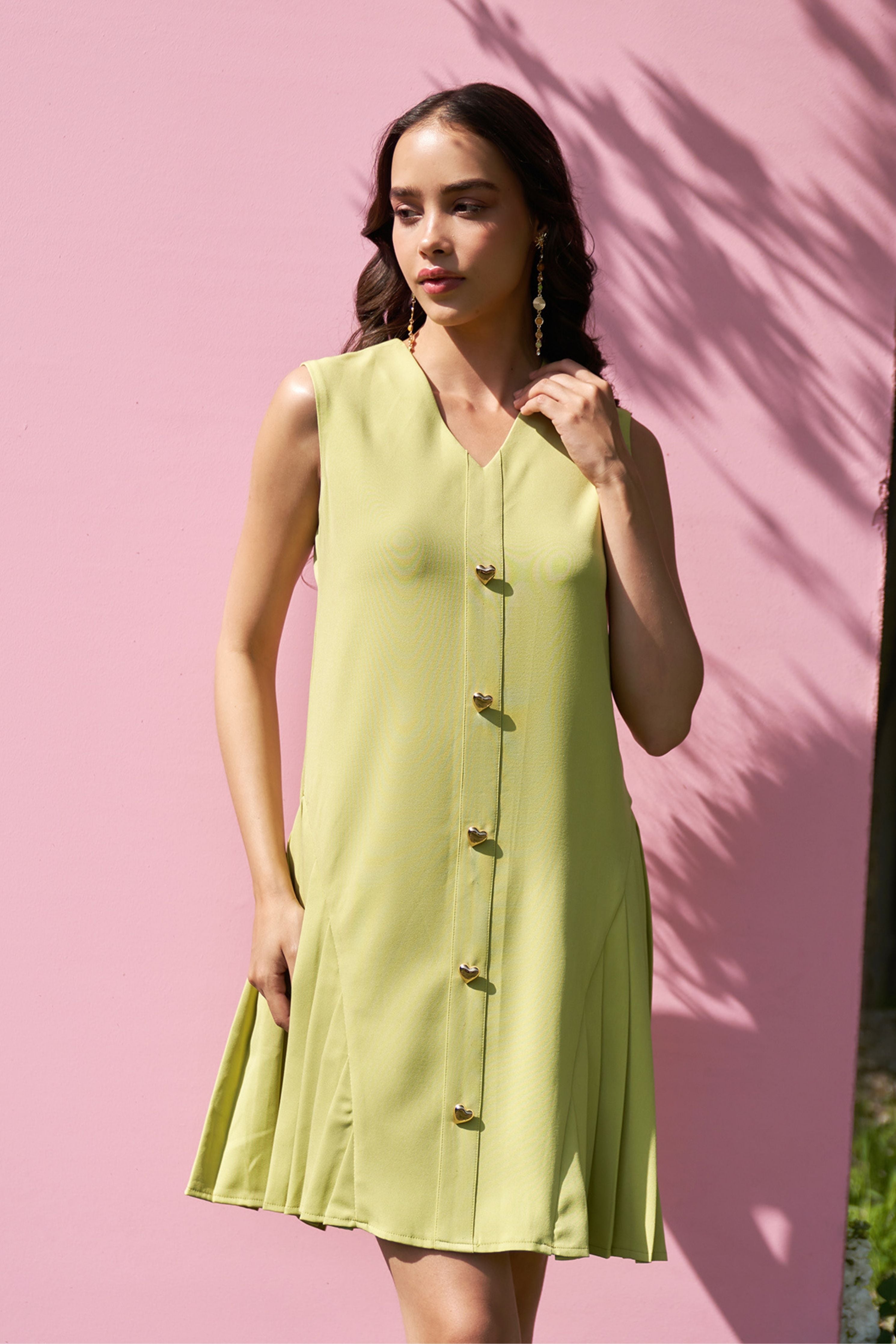 Celine Cyber Green Dress