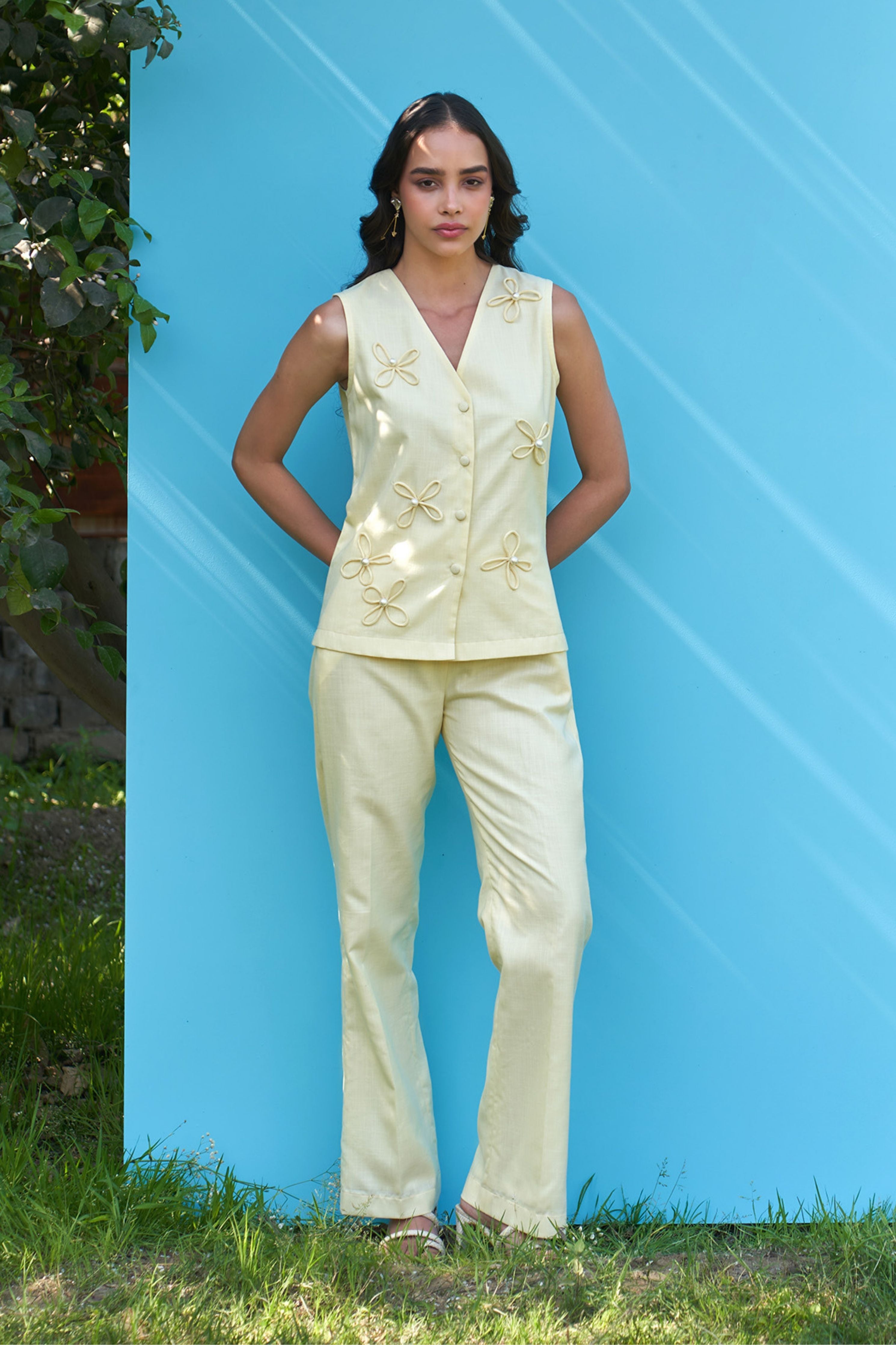 Daisy Butter Yellow Co-ord Set