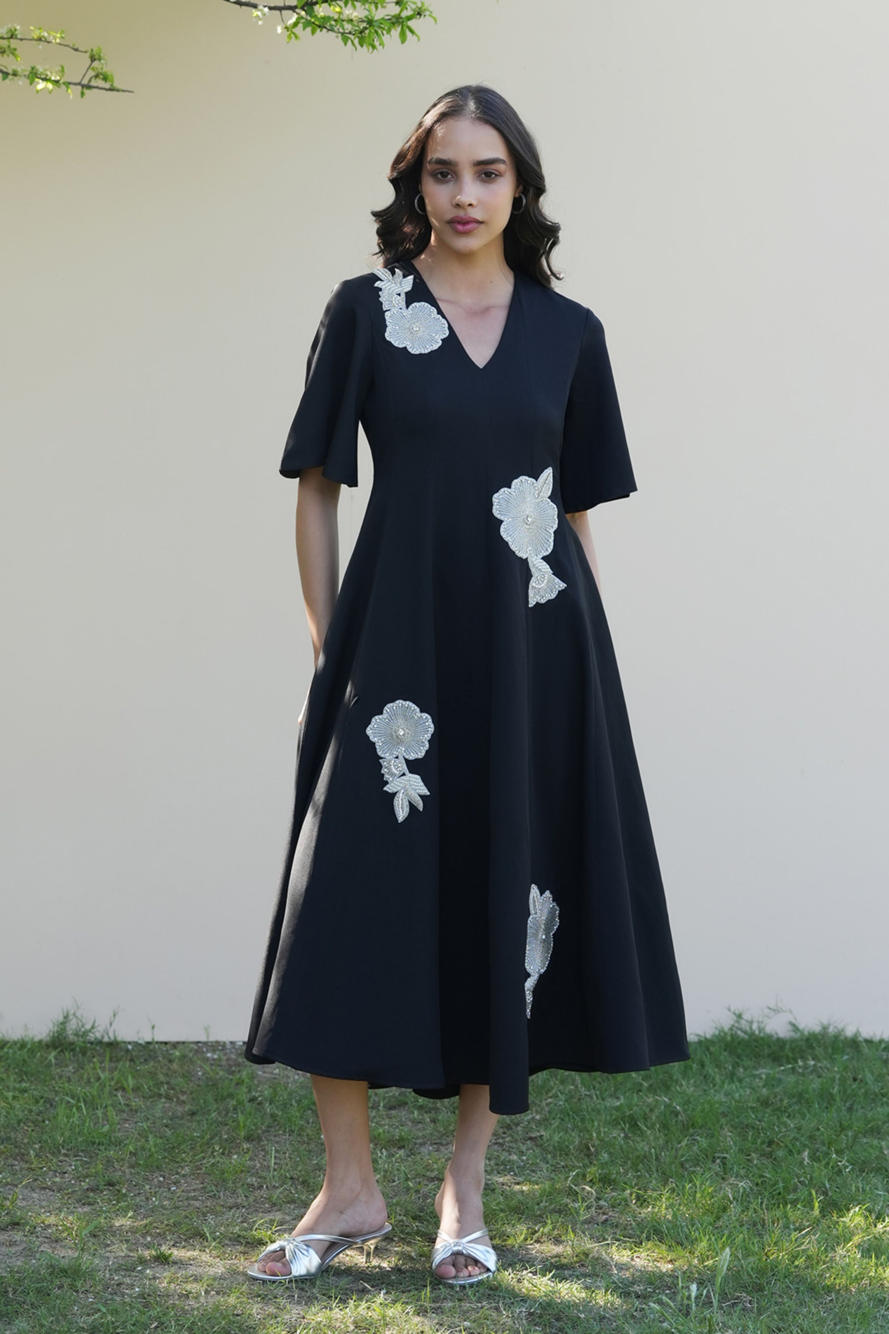 Paige Black Midi Dress