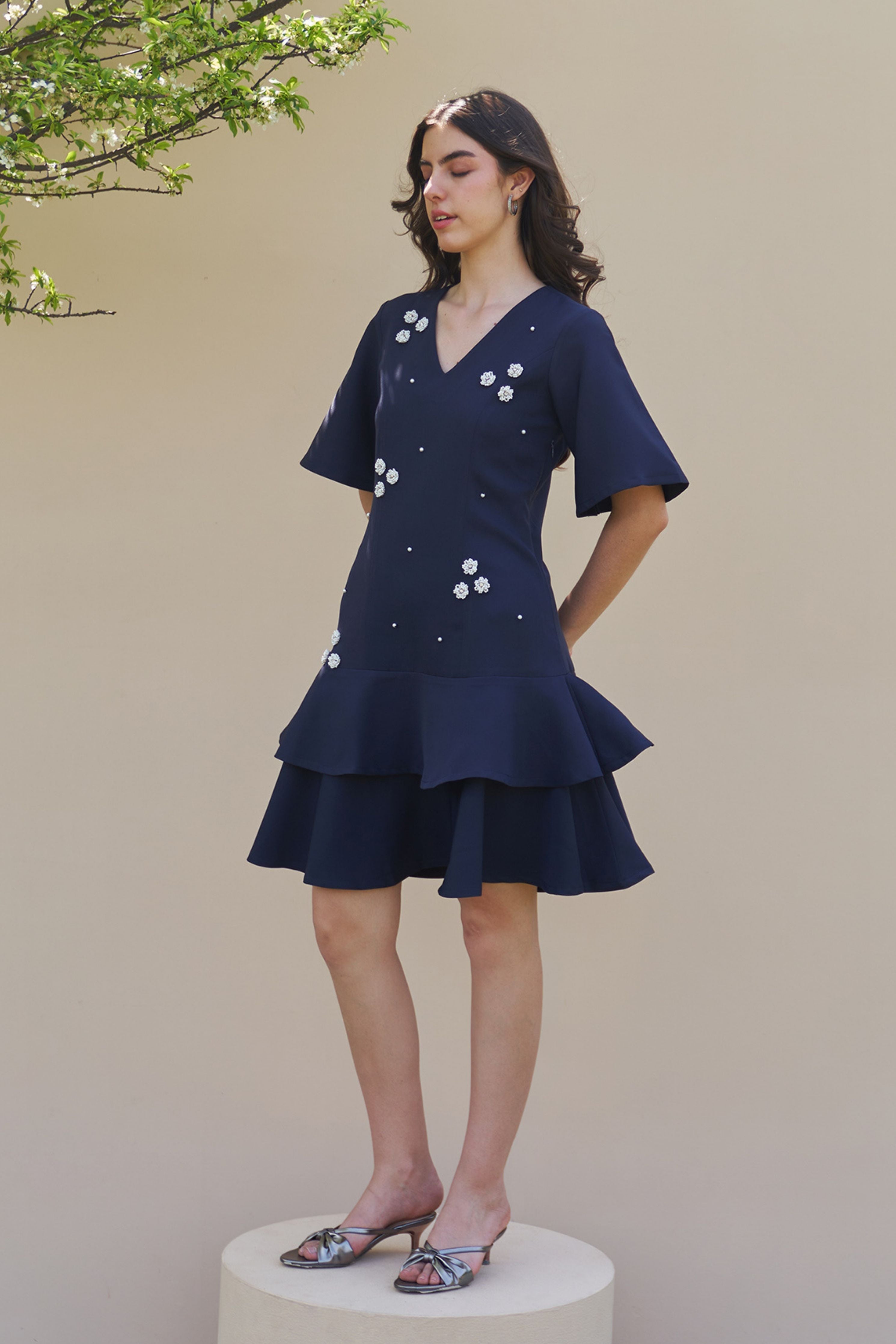 Trinity Navy Dress