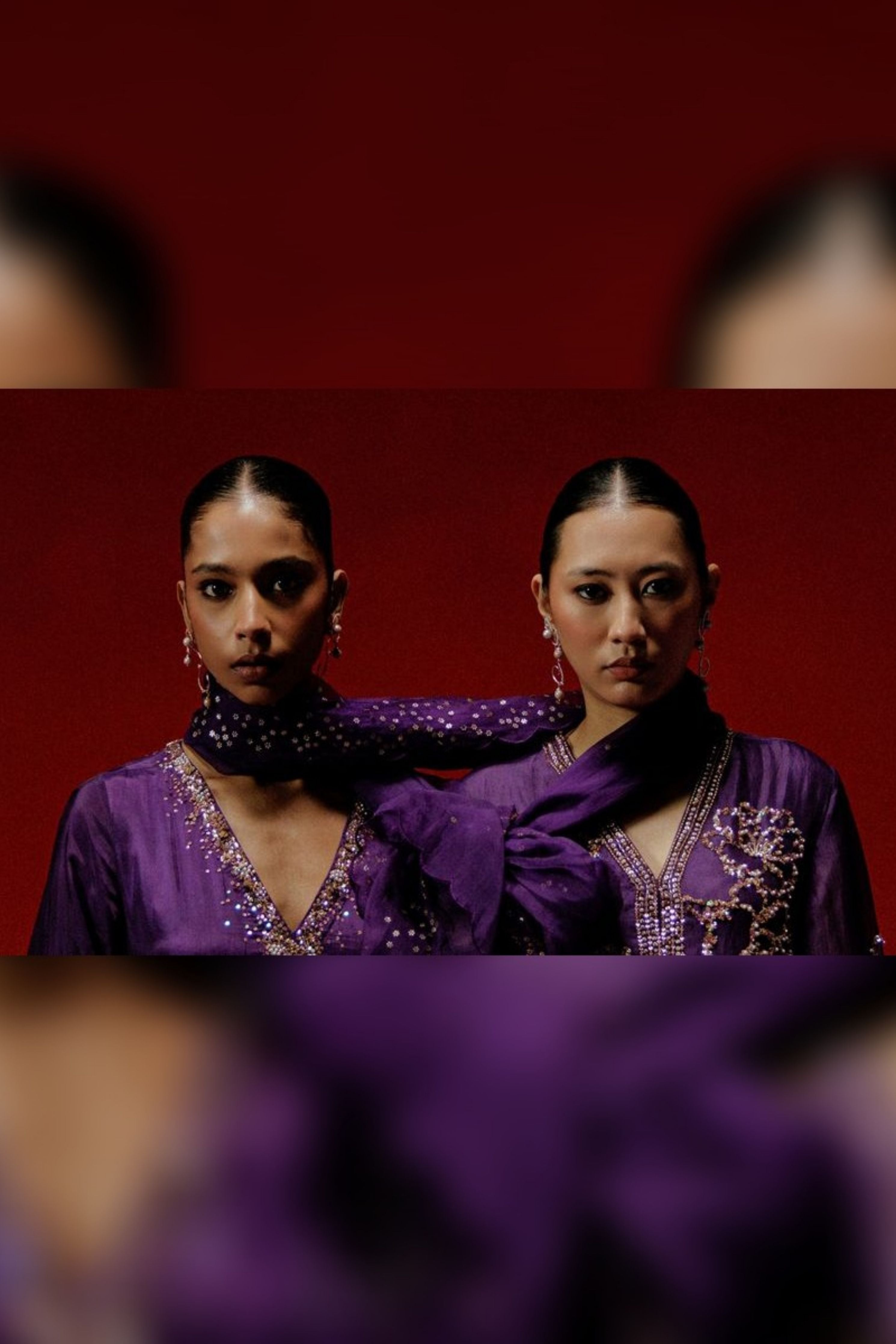 Curly Worly Pearly Danglers Rose Gold Earing