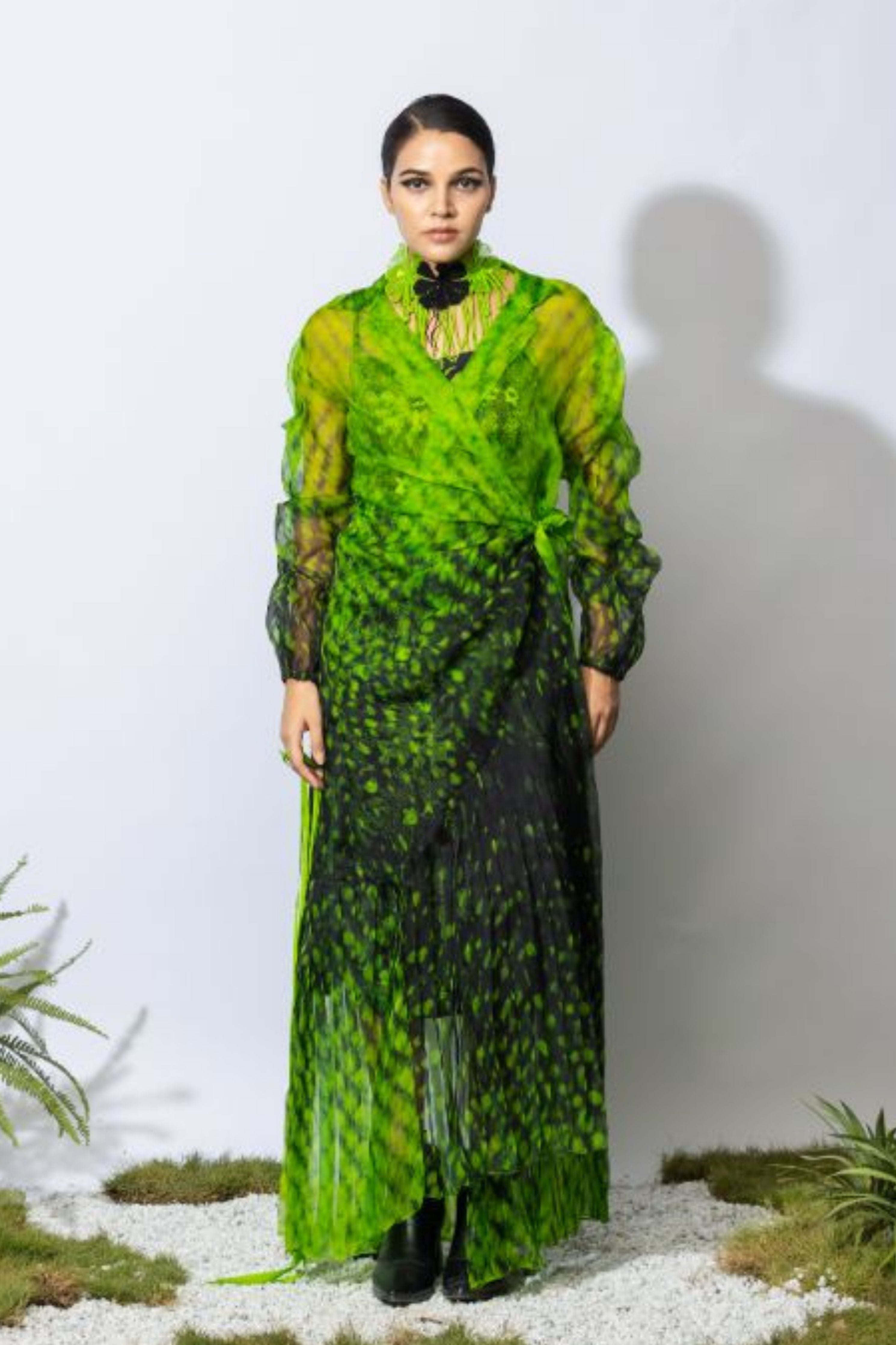 Aquamonarch Wrap Dress