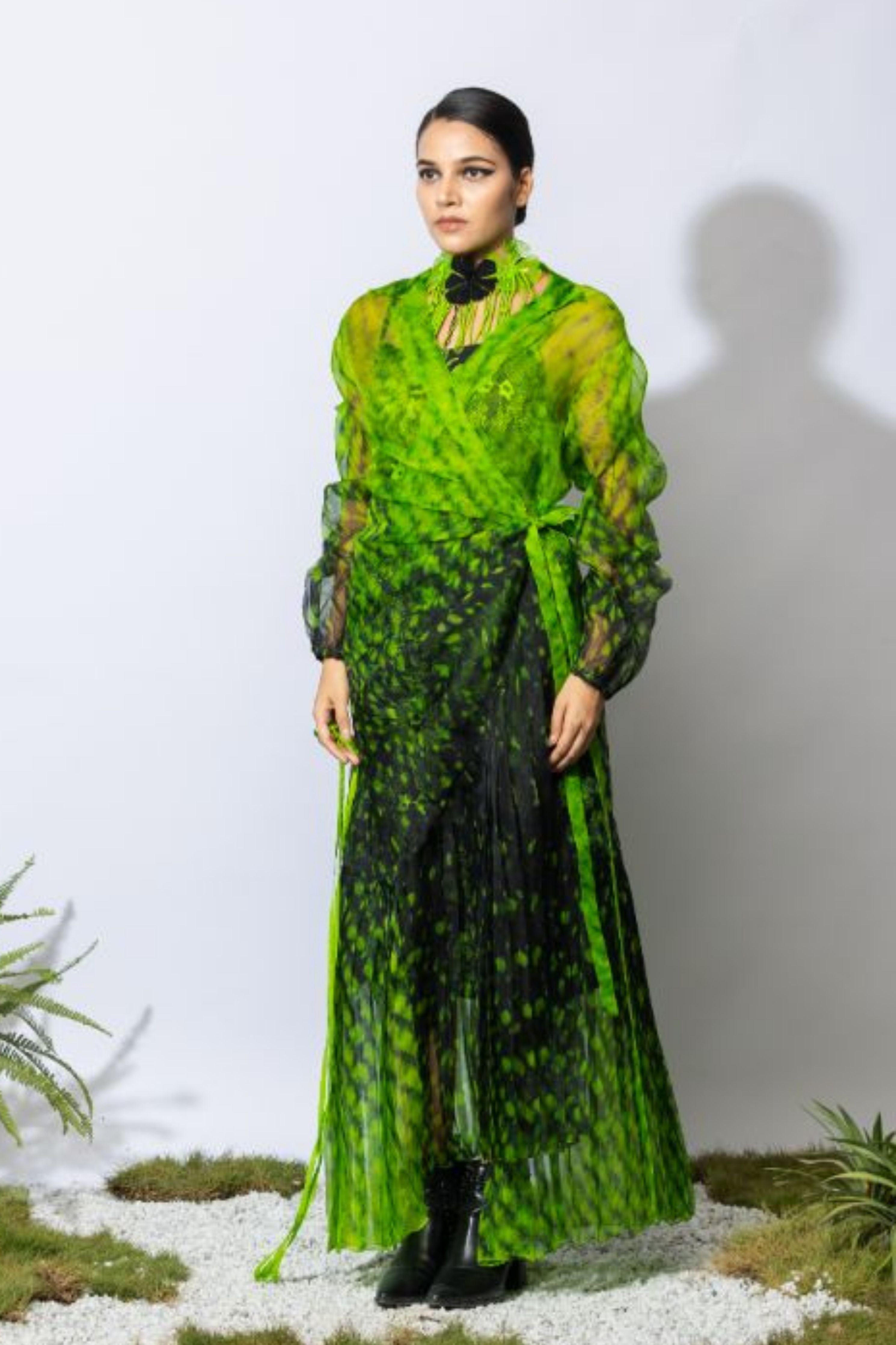 Aquamonarch Wrap Dress