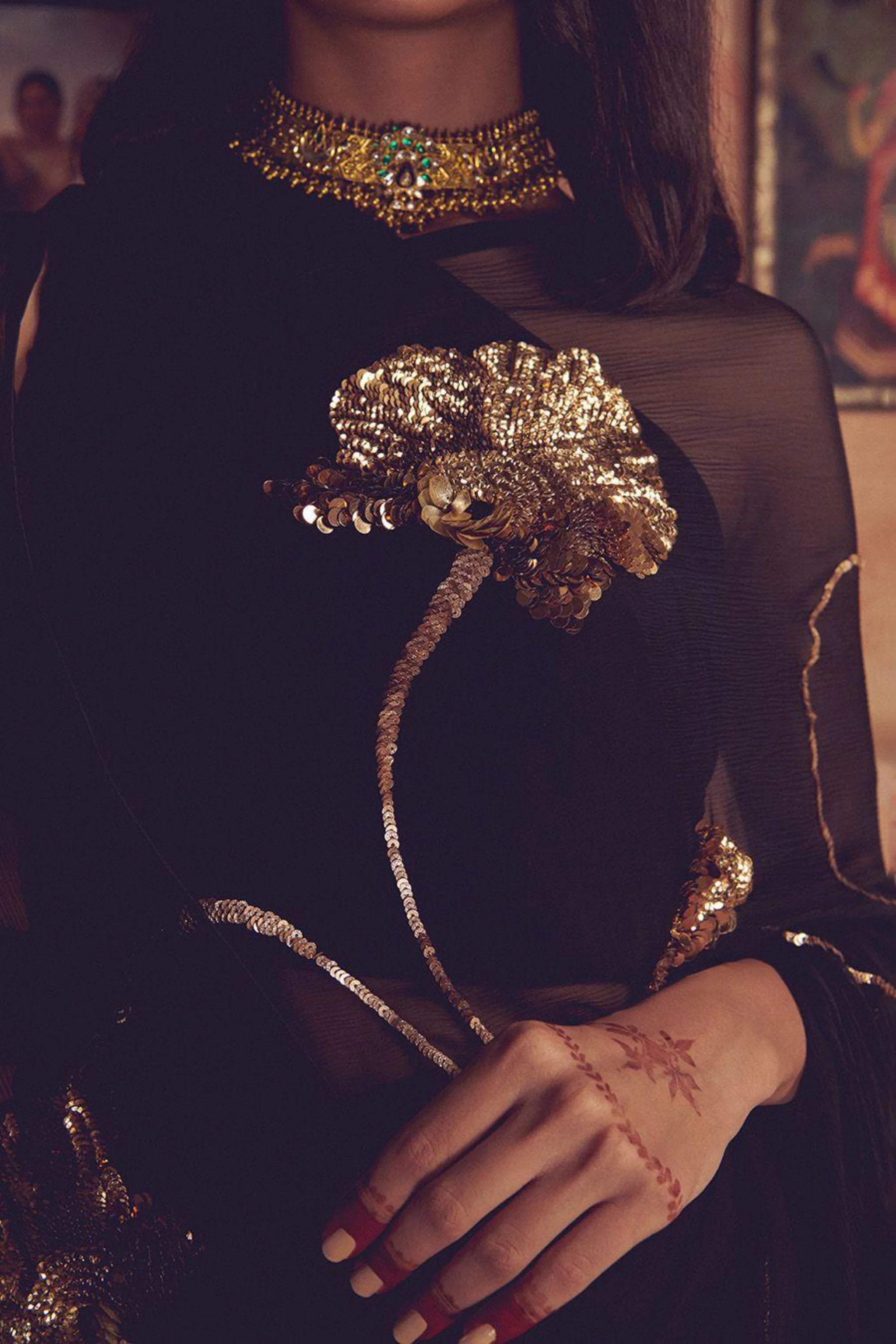 Brahmini Black Saree