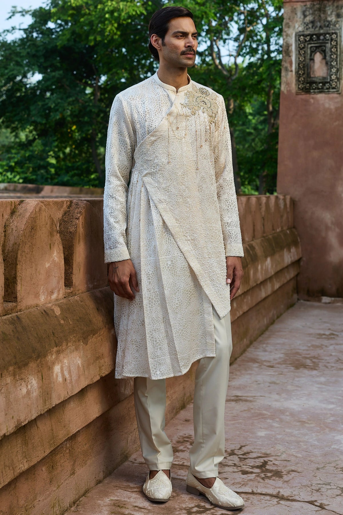 Butter Jaal Organza Embroidered Kurta Set