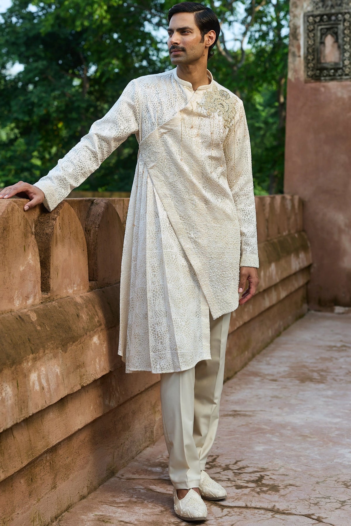 Butter Jaal Organza Embroidered Kurta Set