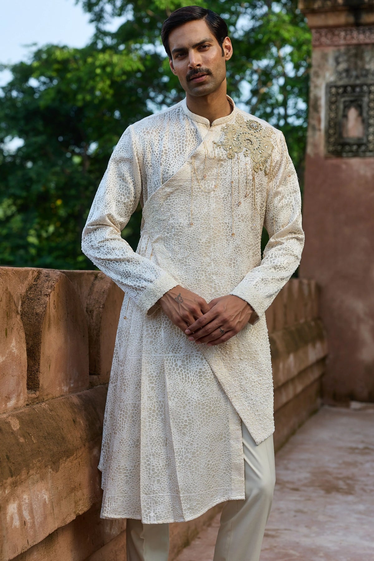 Butter Jaal Organza Embroidered Kurta Set