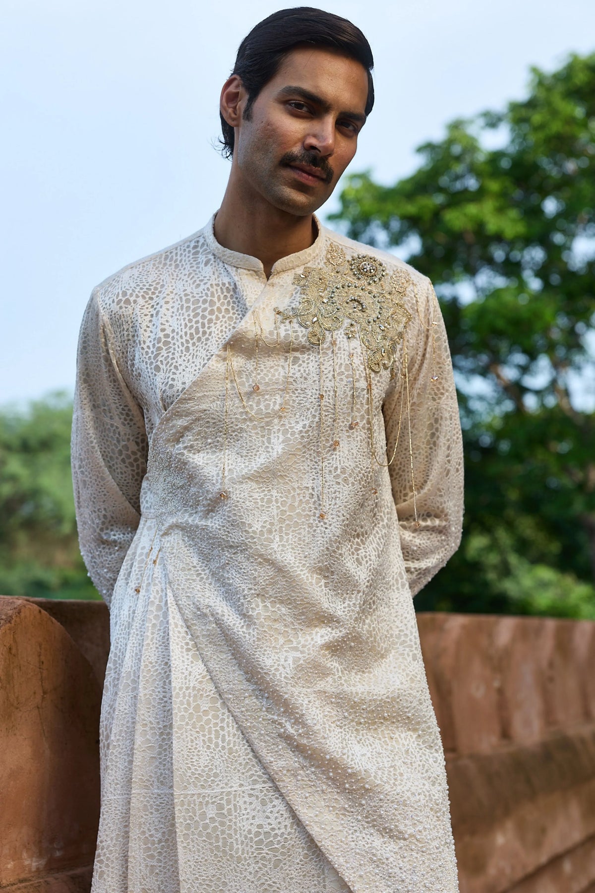 Butter Jaal Organza Embroidered Kurta Set